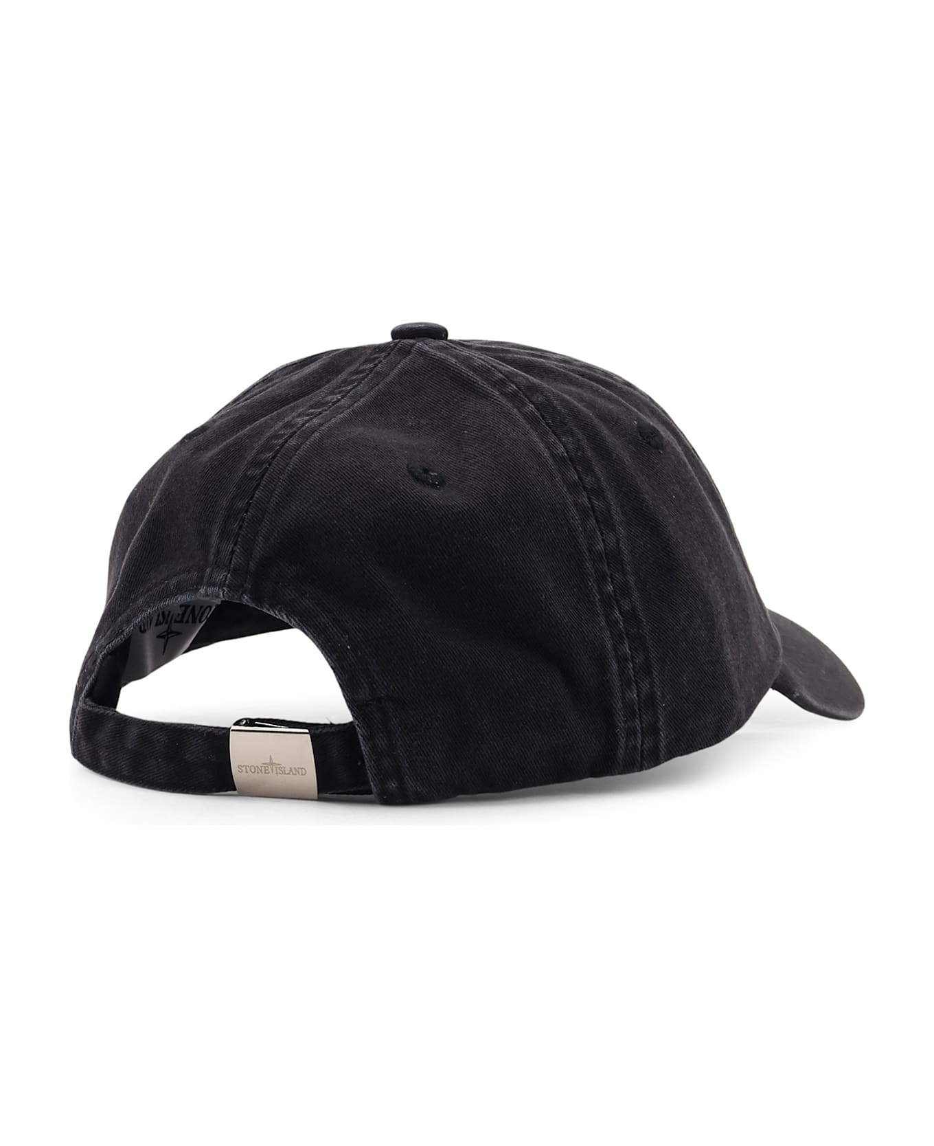 Stone Island Cotton Baseball Hat - Black