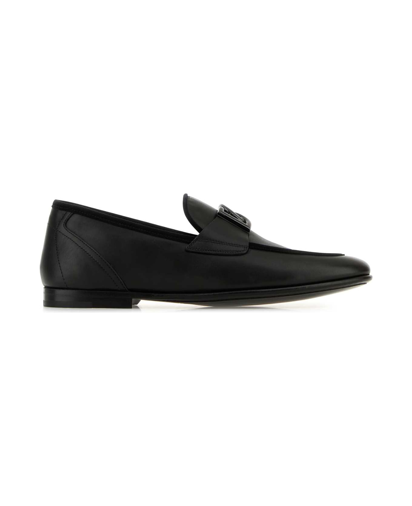 Dolce 
Gabbana Leather Loafers - NERO