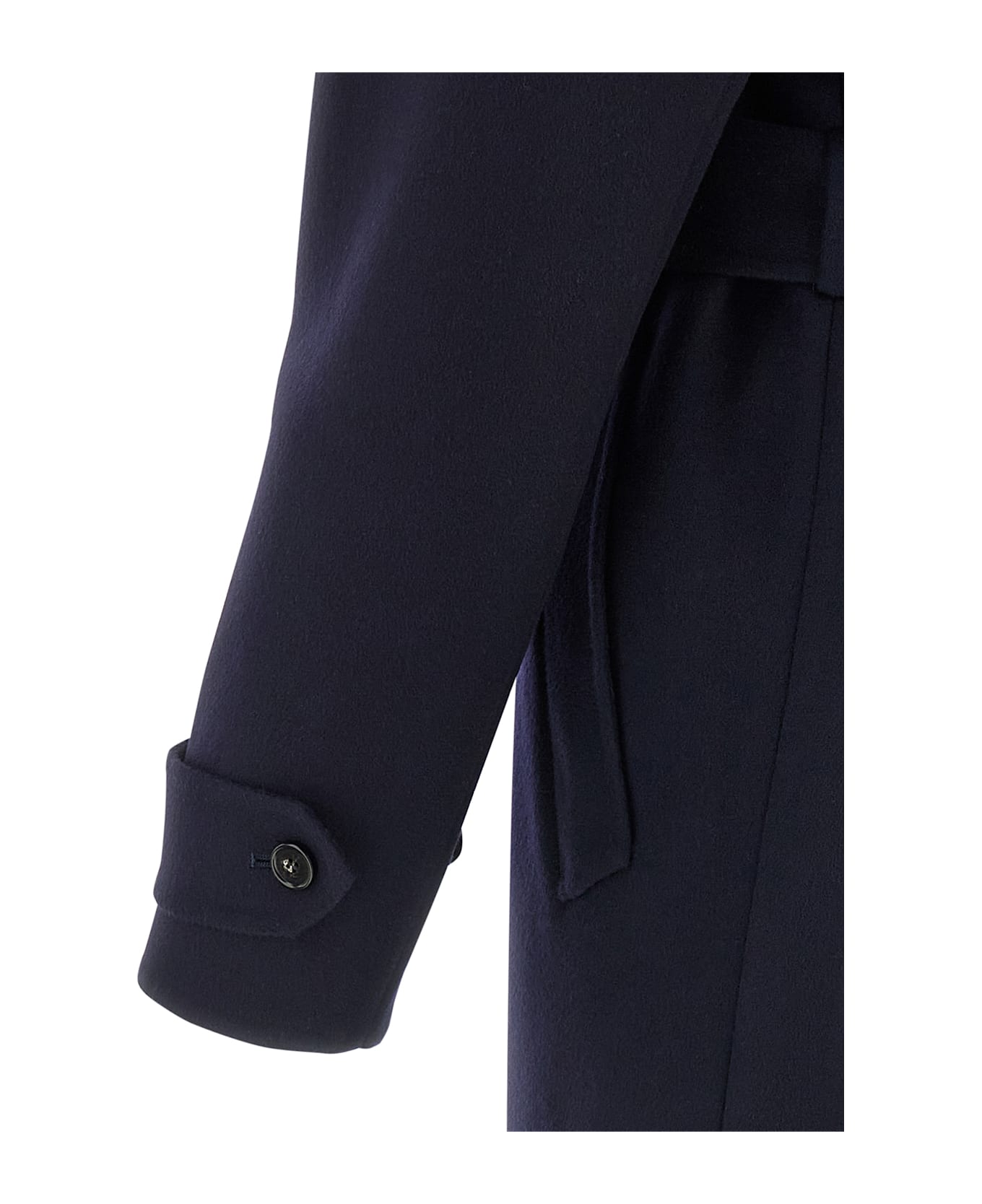 Stella McCartney Double-breasted Wool Trench Coat - Blue