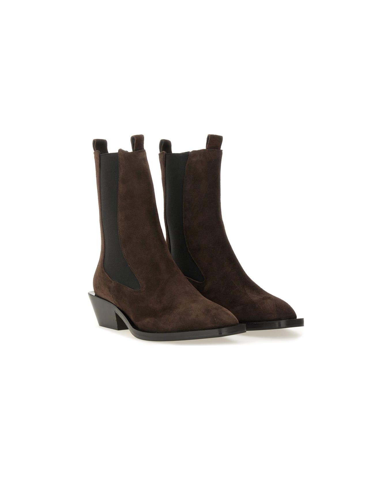 aeyde Suede Boot - BROWN