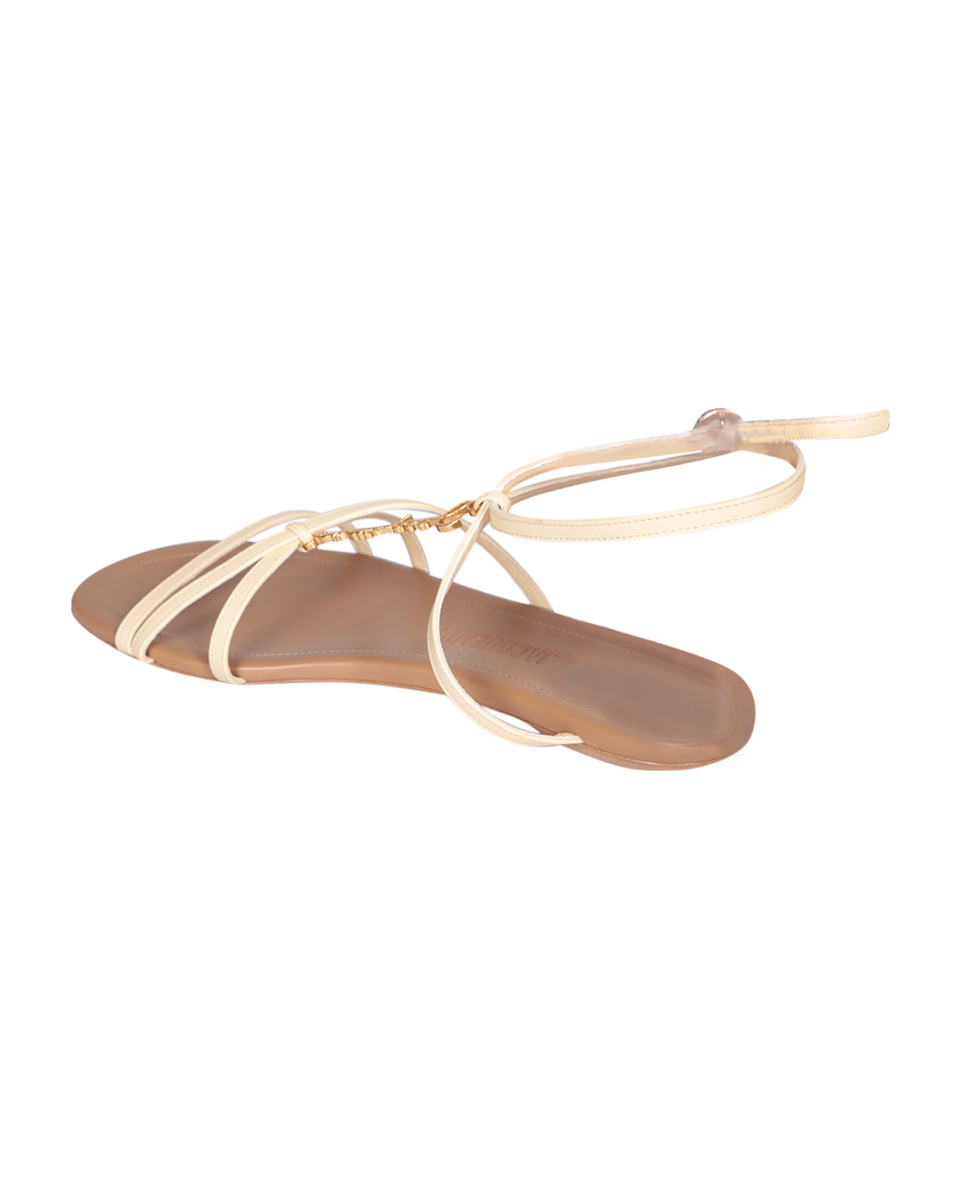 Jacquemus Pralu P Flat Sandals - White