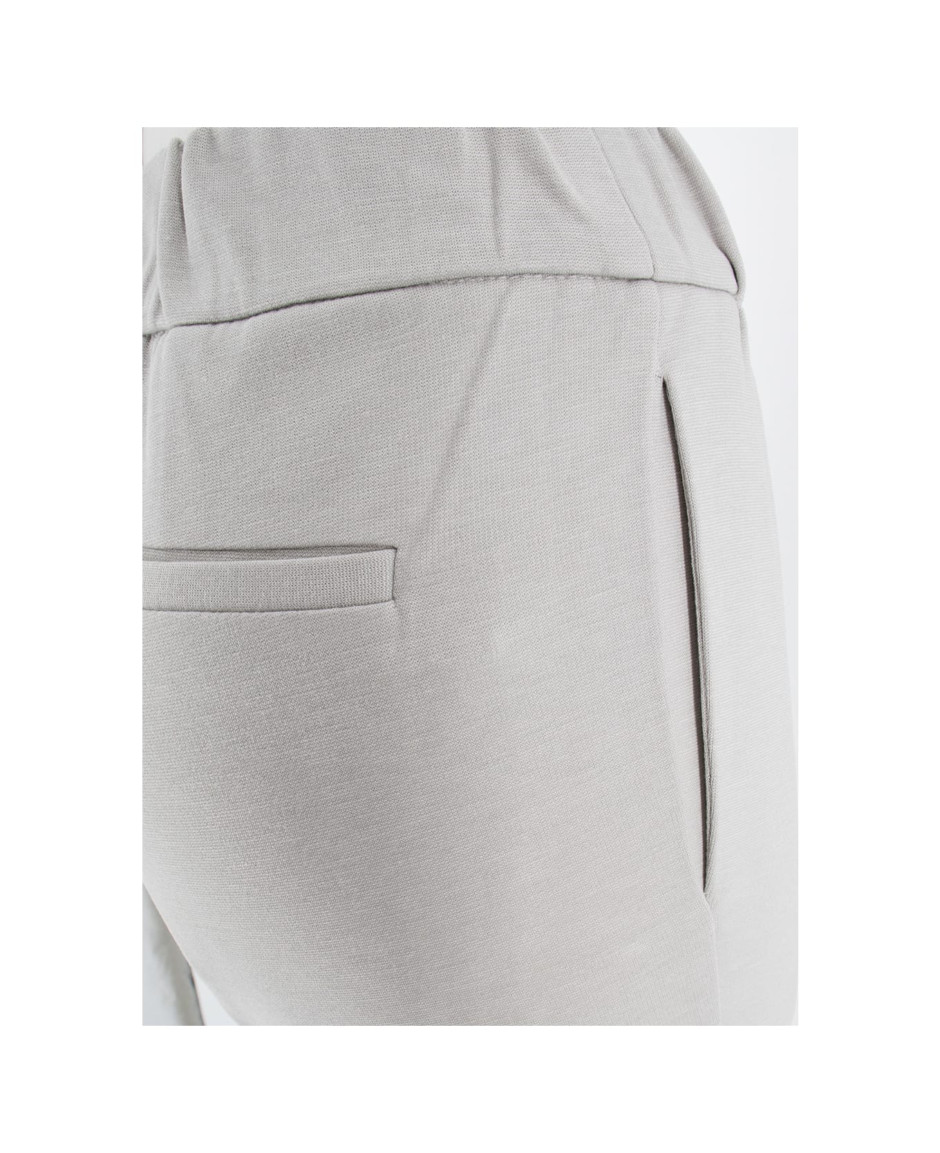 Le Tricot Perugia Trousers - LIGHT GREY          