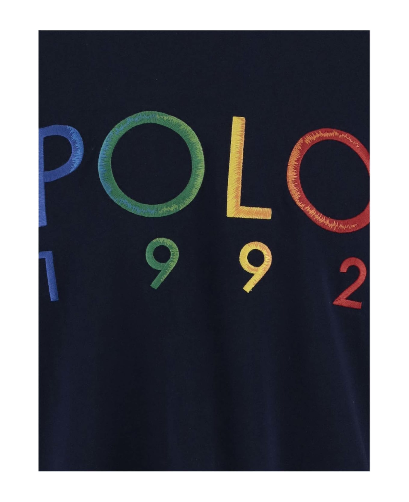 Polo Ralph Lauren Cotton T-shirt With Logo - Cruise navy