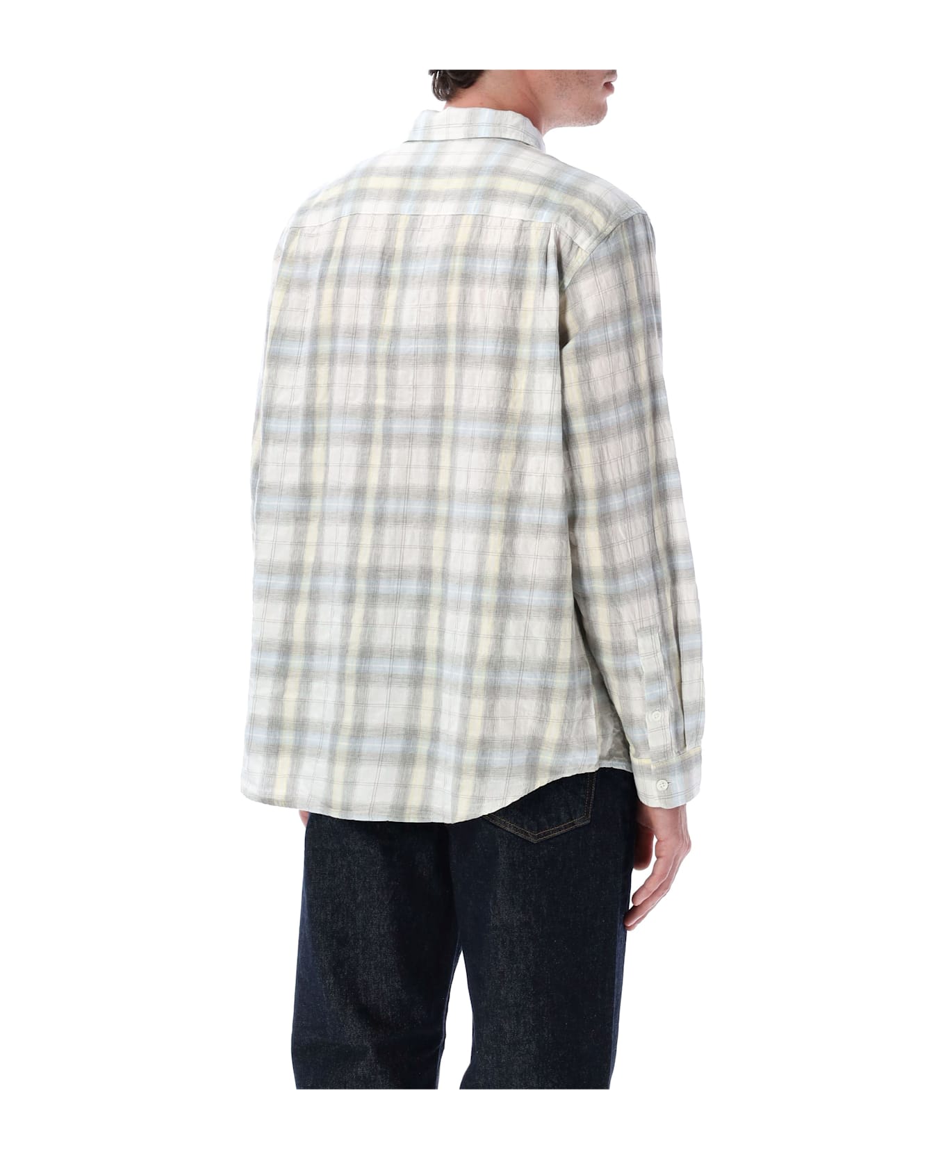 Stussy Beach Plaid Shirt - OFF WHITE