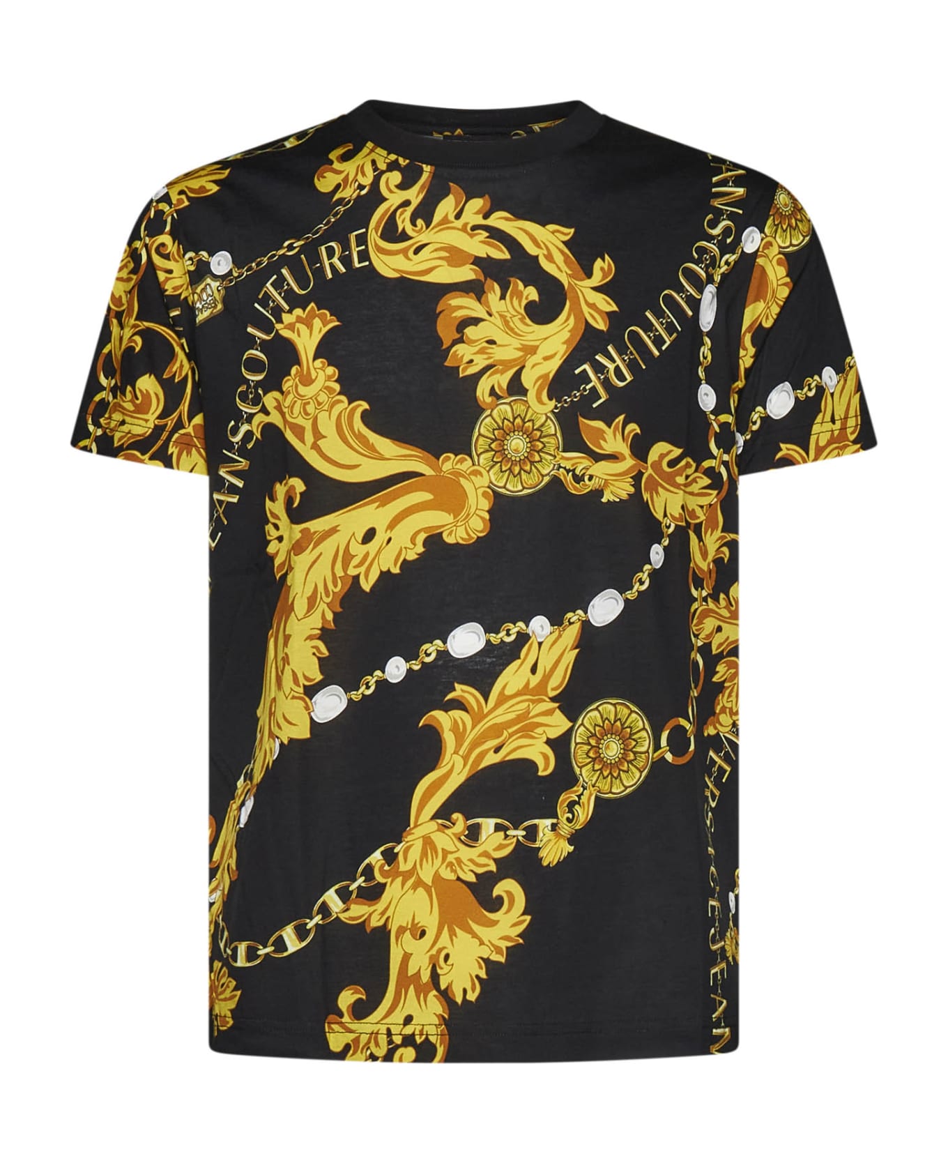 Versace Jeans Couture Chain Couture Print T-shirt - Black