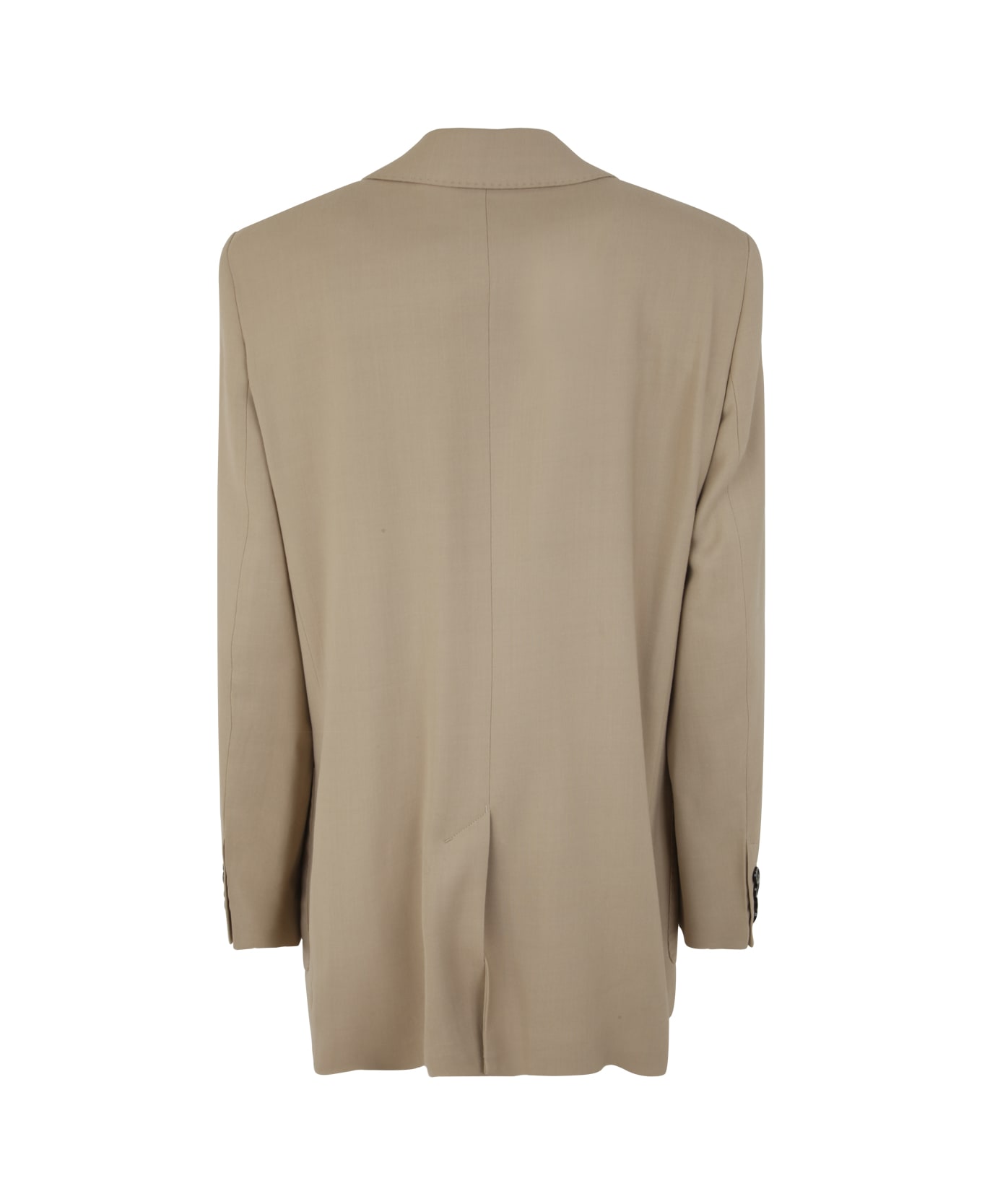 Ami Alexandre Mattiussi Two Buttons Jacket - Wool Tricotine Champagne