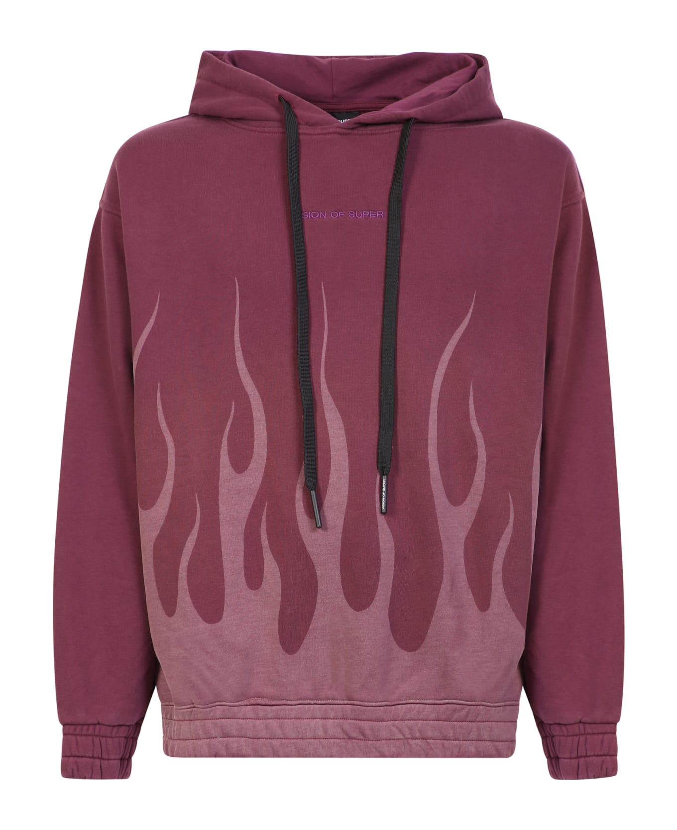 Vision of Super Corrosive Flames Hoodie - Bordeaux