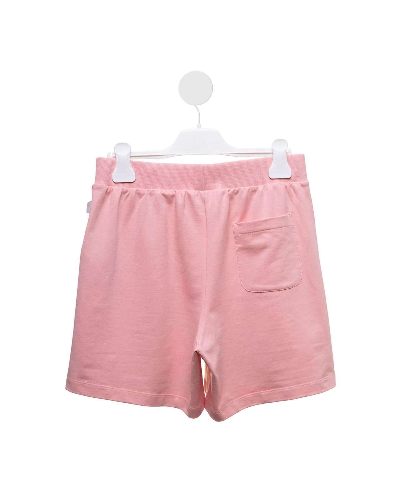 GCDS Mini Gds Girl's Pink Cotton Shorts With Logo - Pink