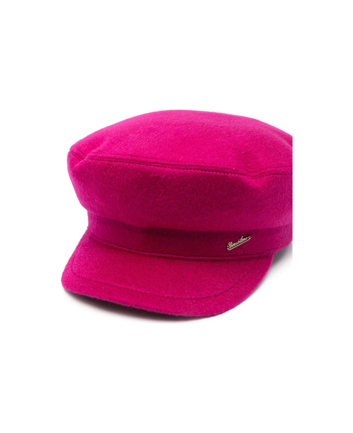 Borsalino Brest Cashmere Cap - Fuchsia