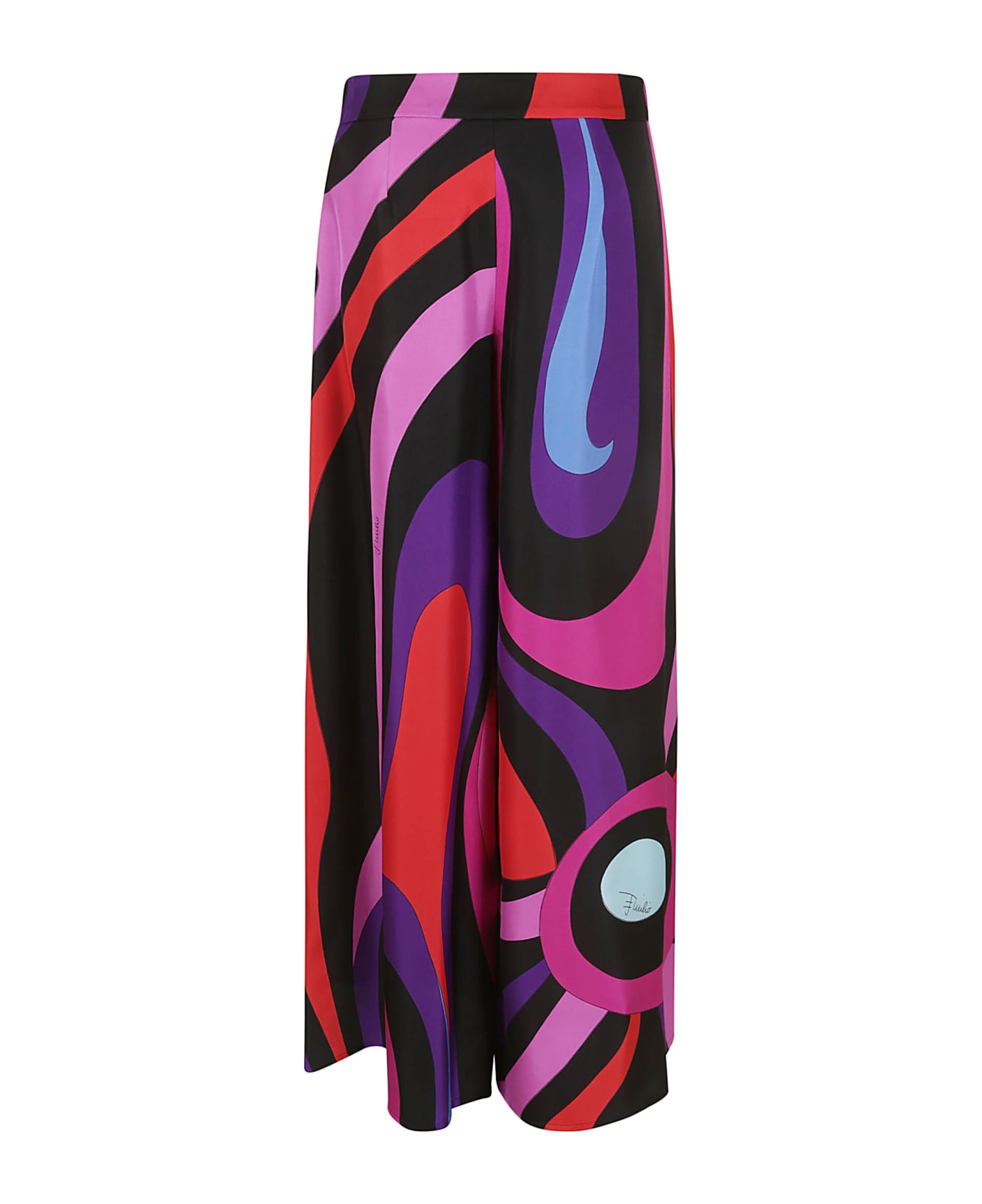 Pucci Trousers - Silk Twill - Peonia Rosso