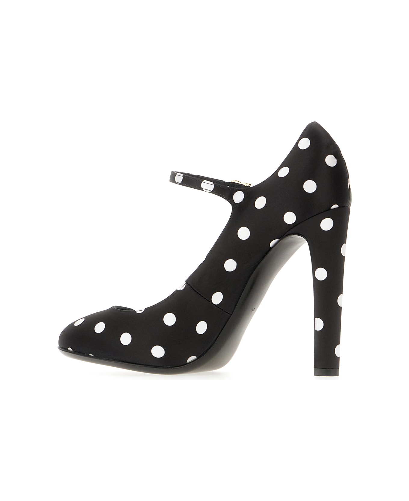 Dolce & Gabbana Printed Fabric Pumps - POIS FONDO NERO