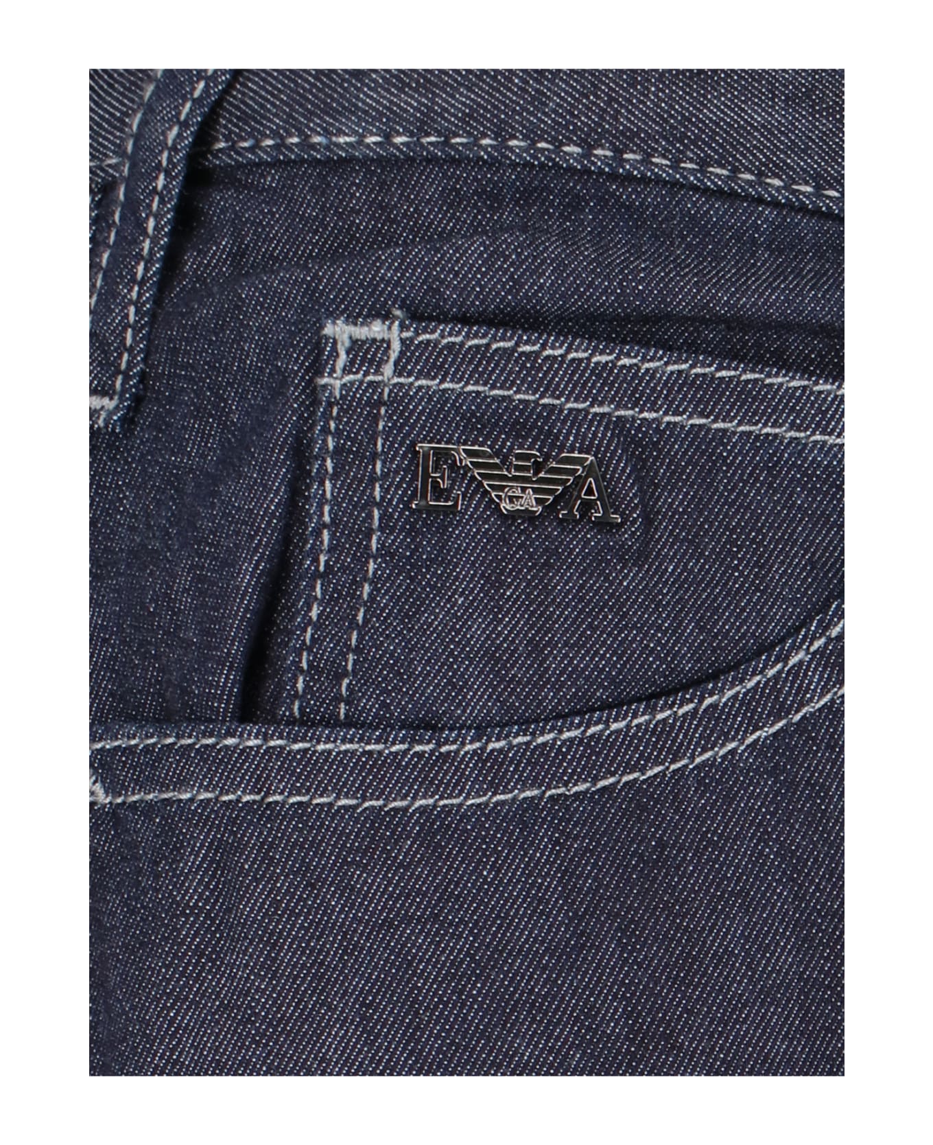 Emporio Armani Straight Jeans - Blue デニム