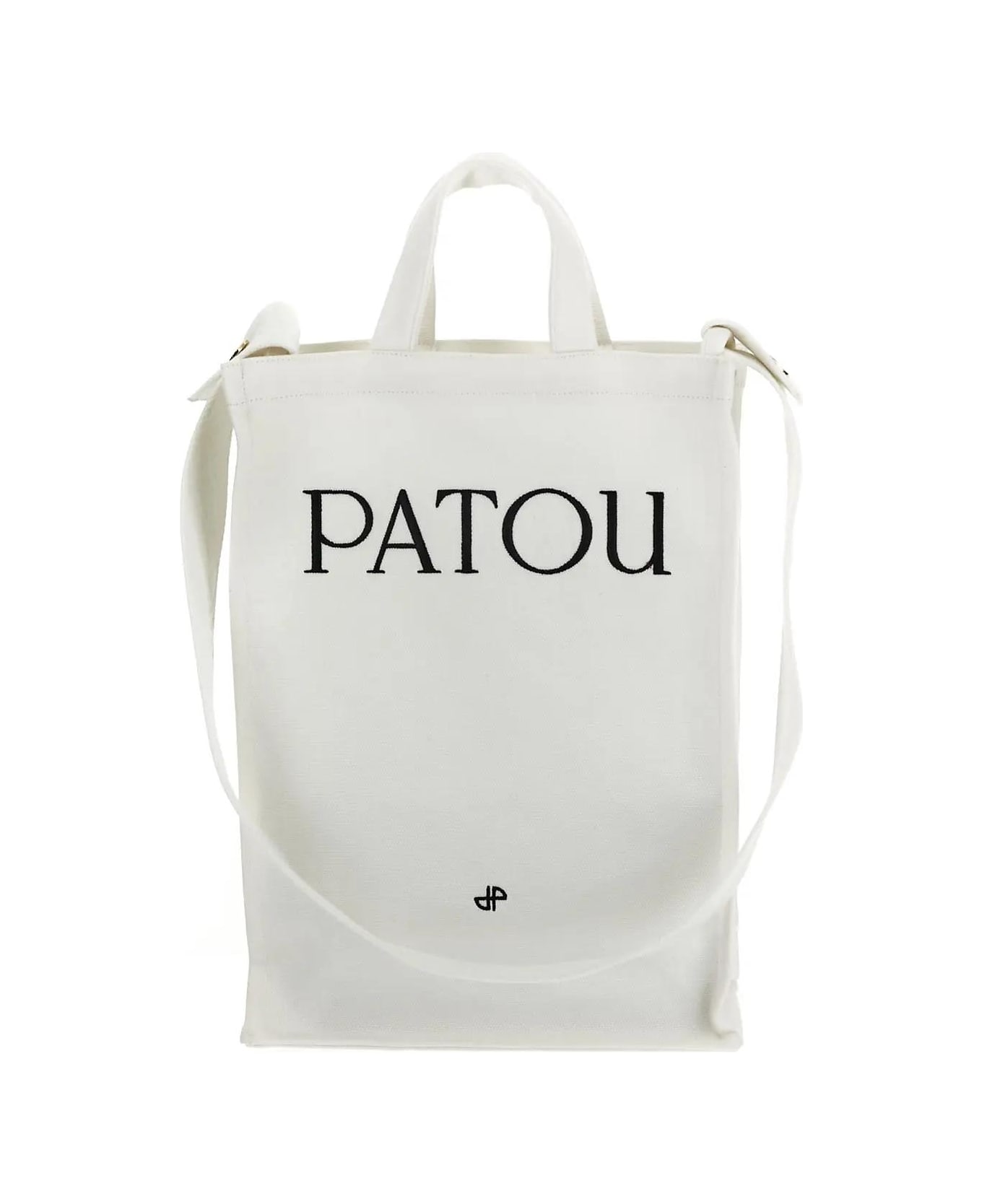 Patou Vertical Tote Bag - WHITE
