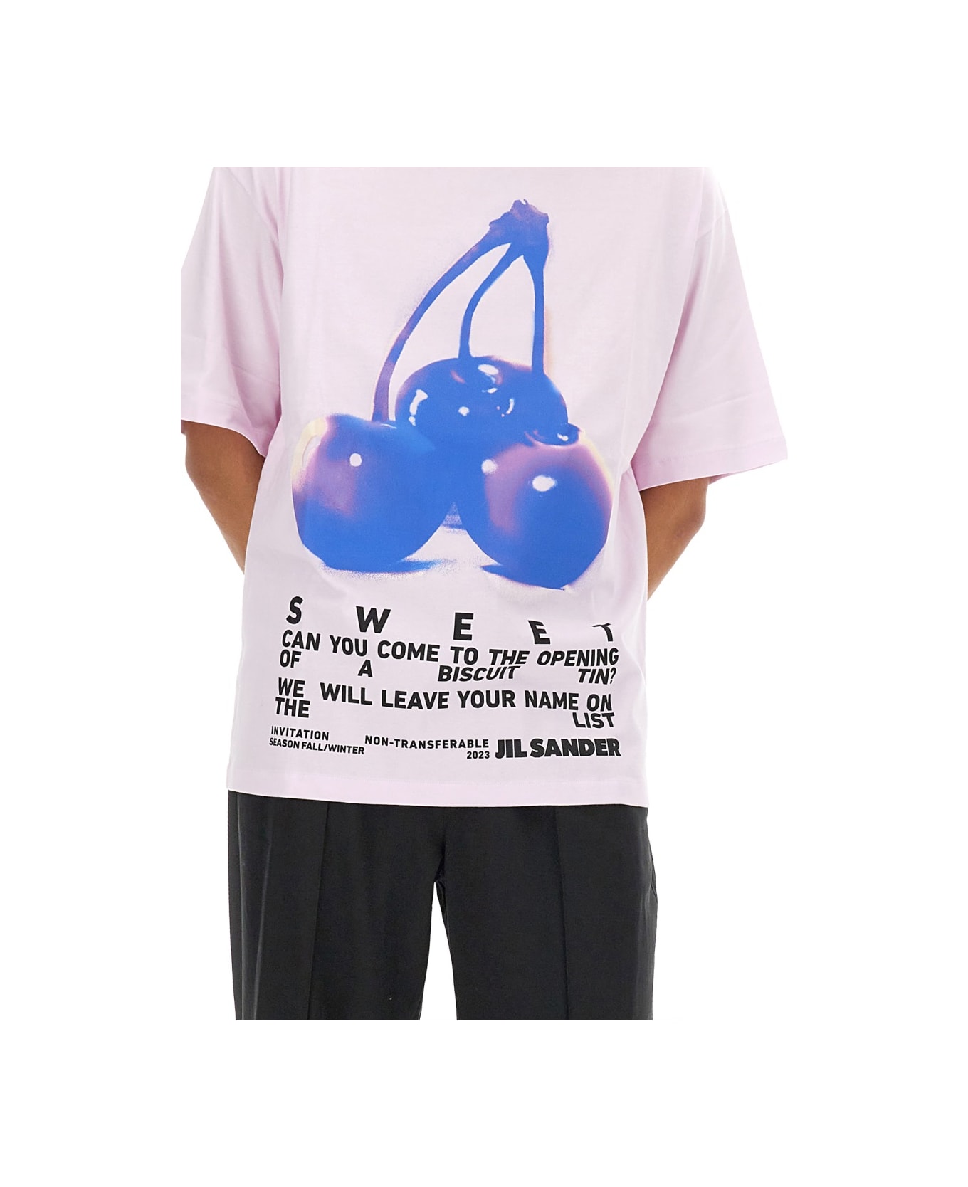 Jil Sander T-shirt With Print - PINK