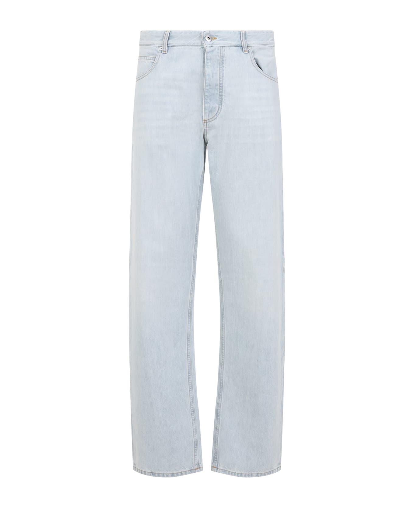 Bottega Veneta Straight Leg Denim Pants - Light Blue