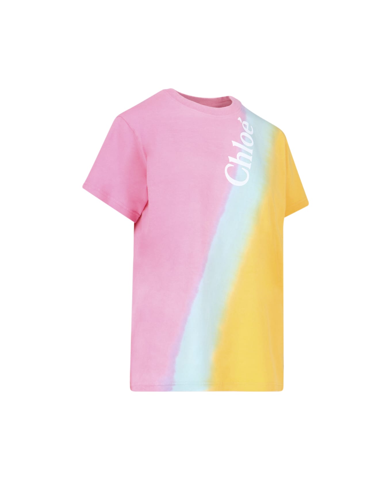 Chloé Chloè Cotton Logo T-shirt - Multicolor