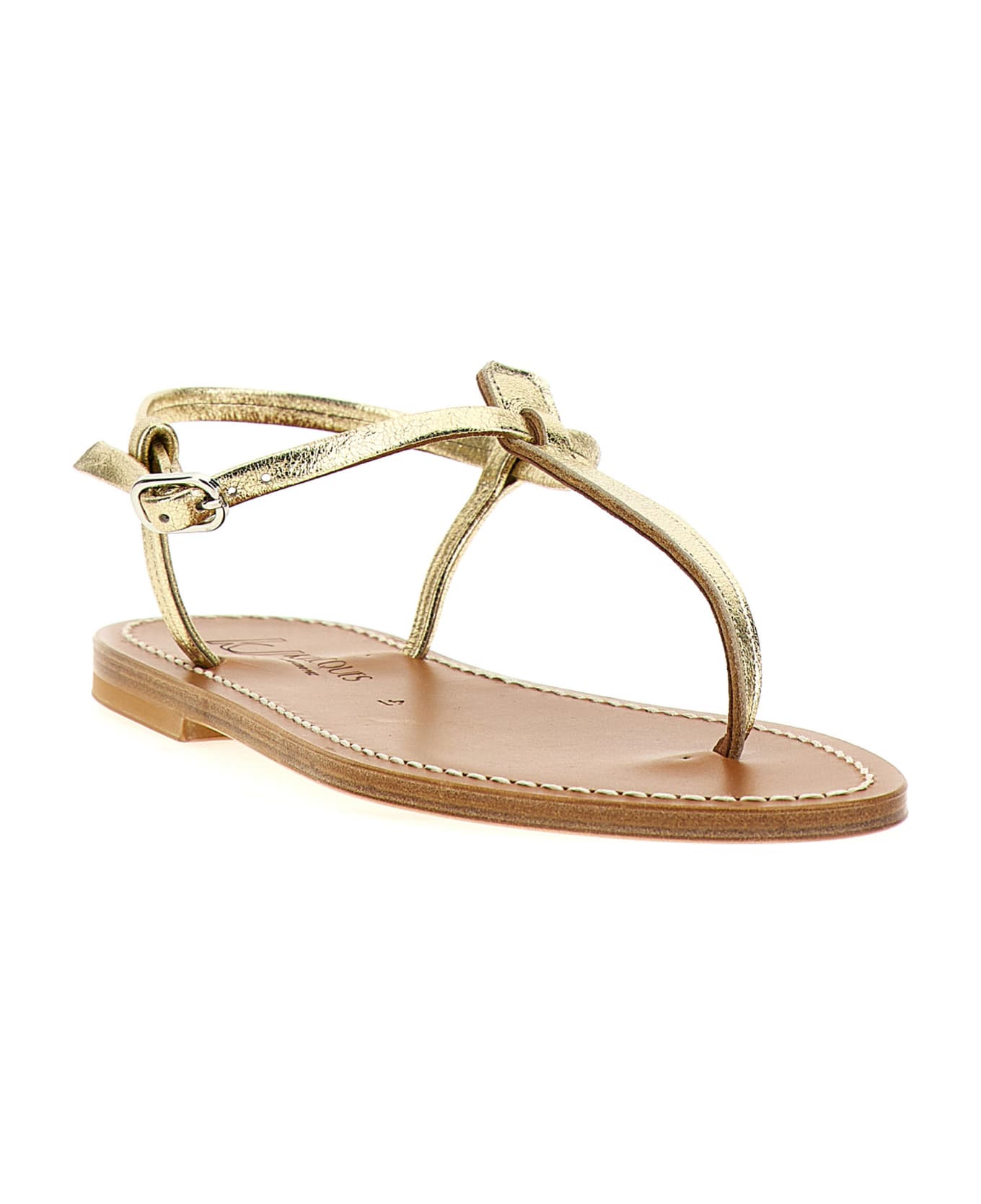 K.Jacques 'picon' Thong Sandals - Gold