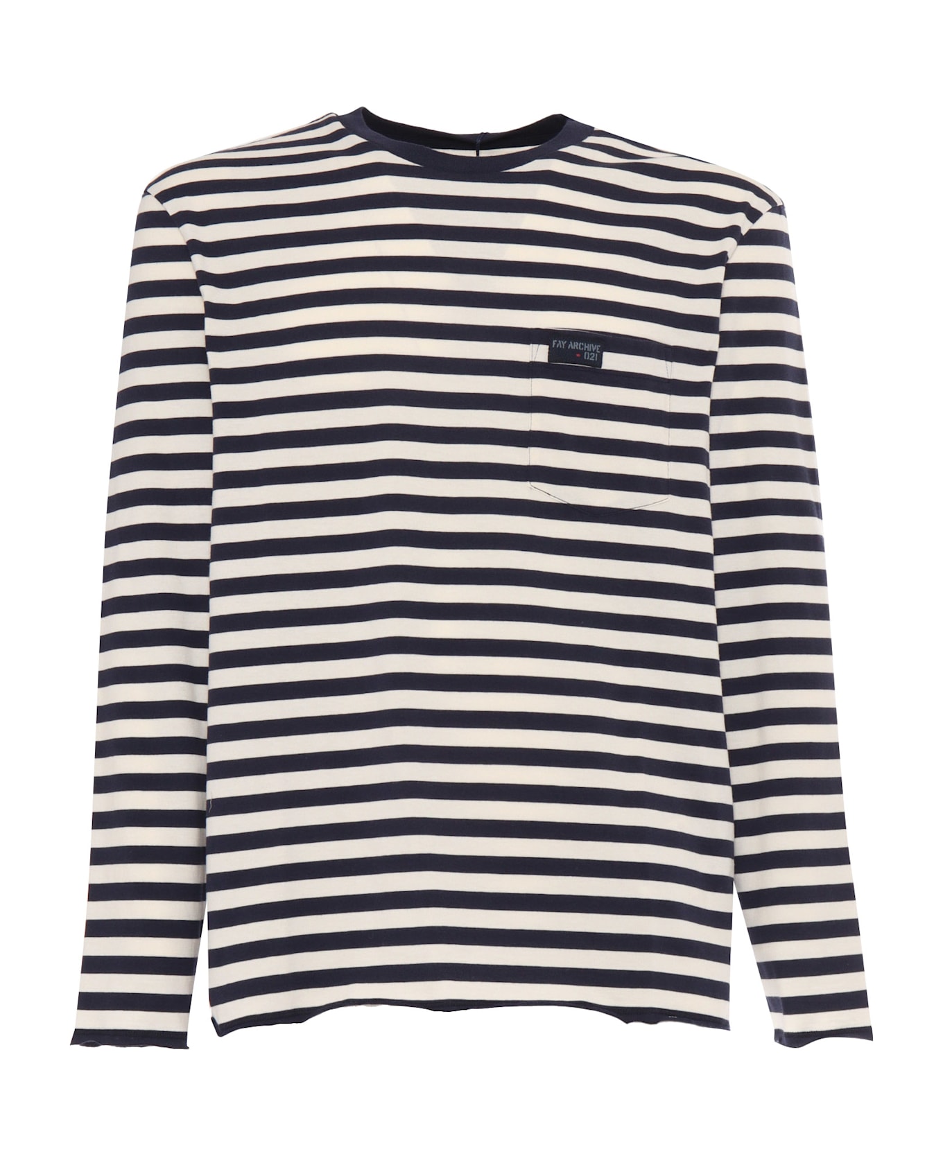 Fay Striped Archive T-shirt - MULTICOLOR