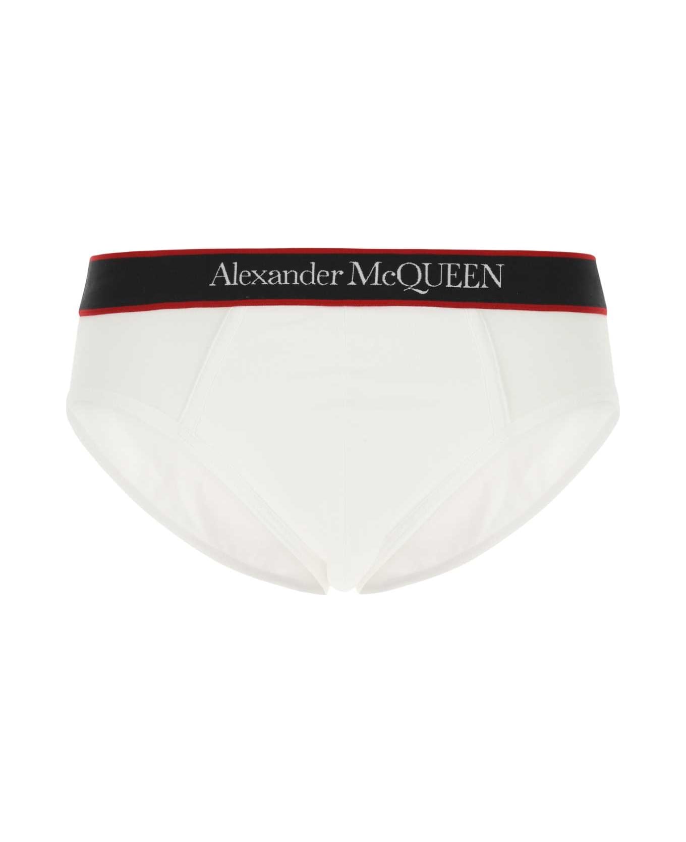 Alexander McQueen White Stretch Cotton Slip - 9074