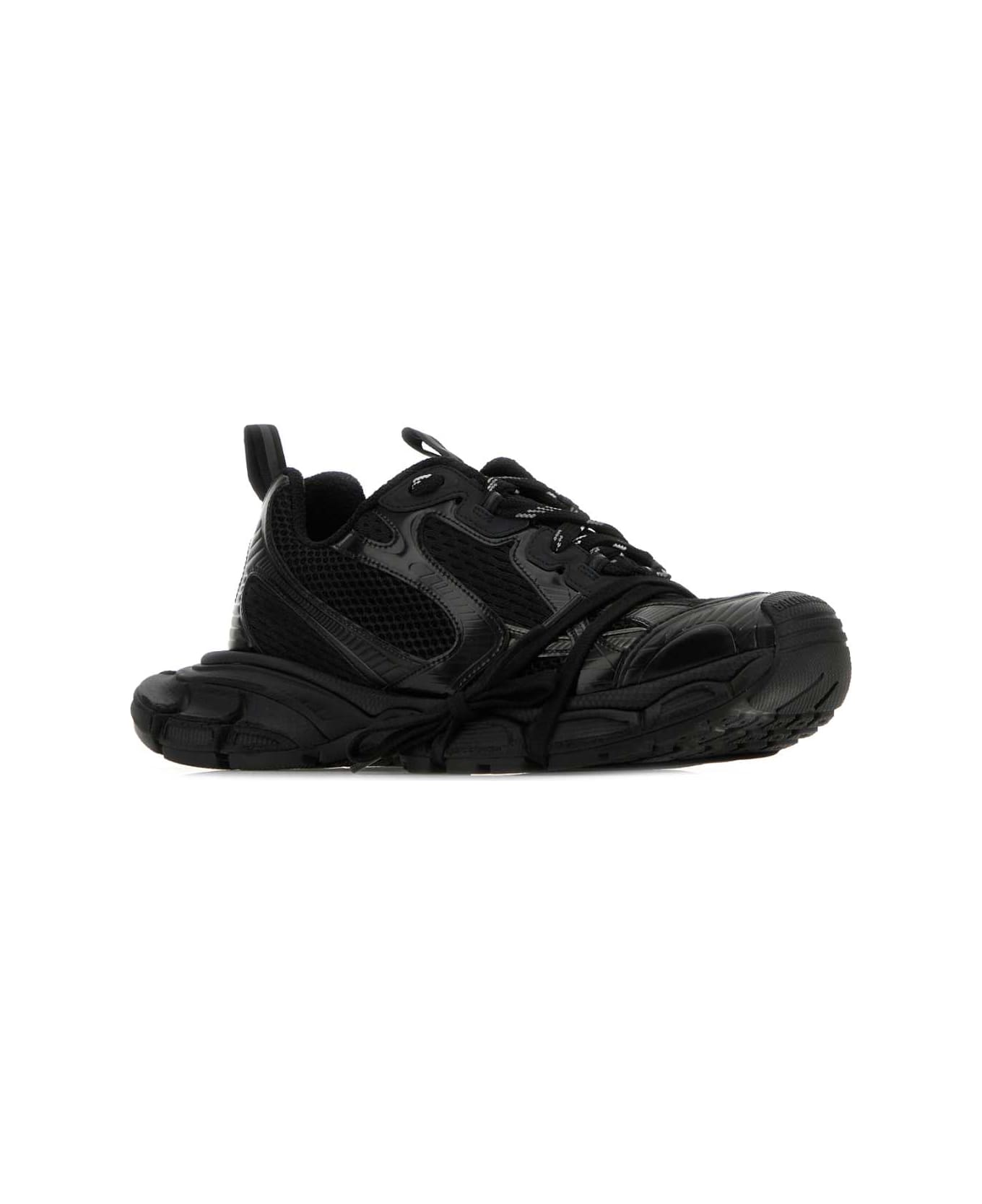 Balenciaga Black Mesh And Rubber 3xl Sneakers - Black