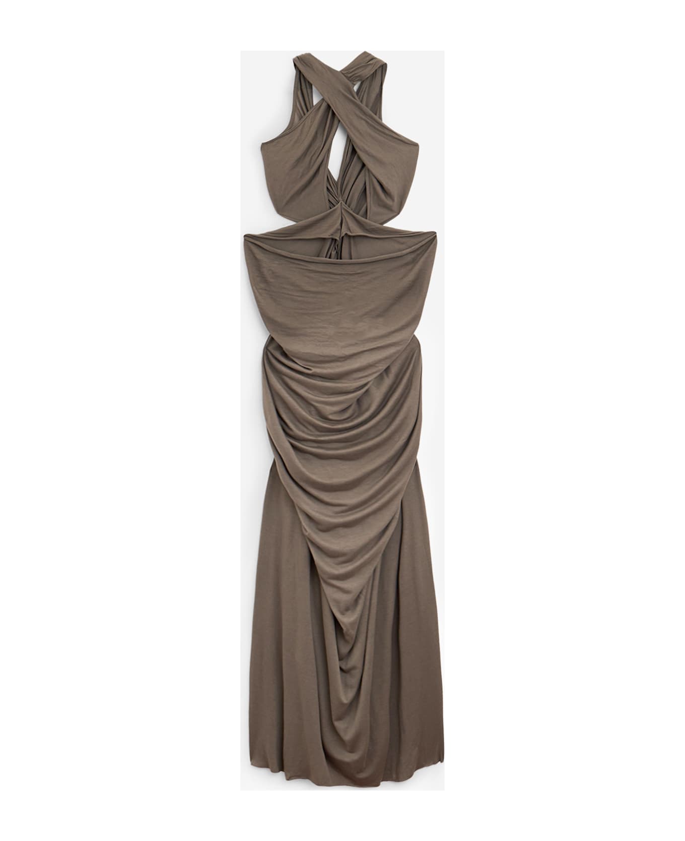 Rick Owens Lilies Poppy Gown Dress - grey