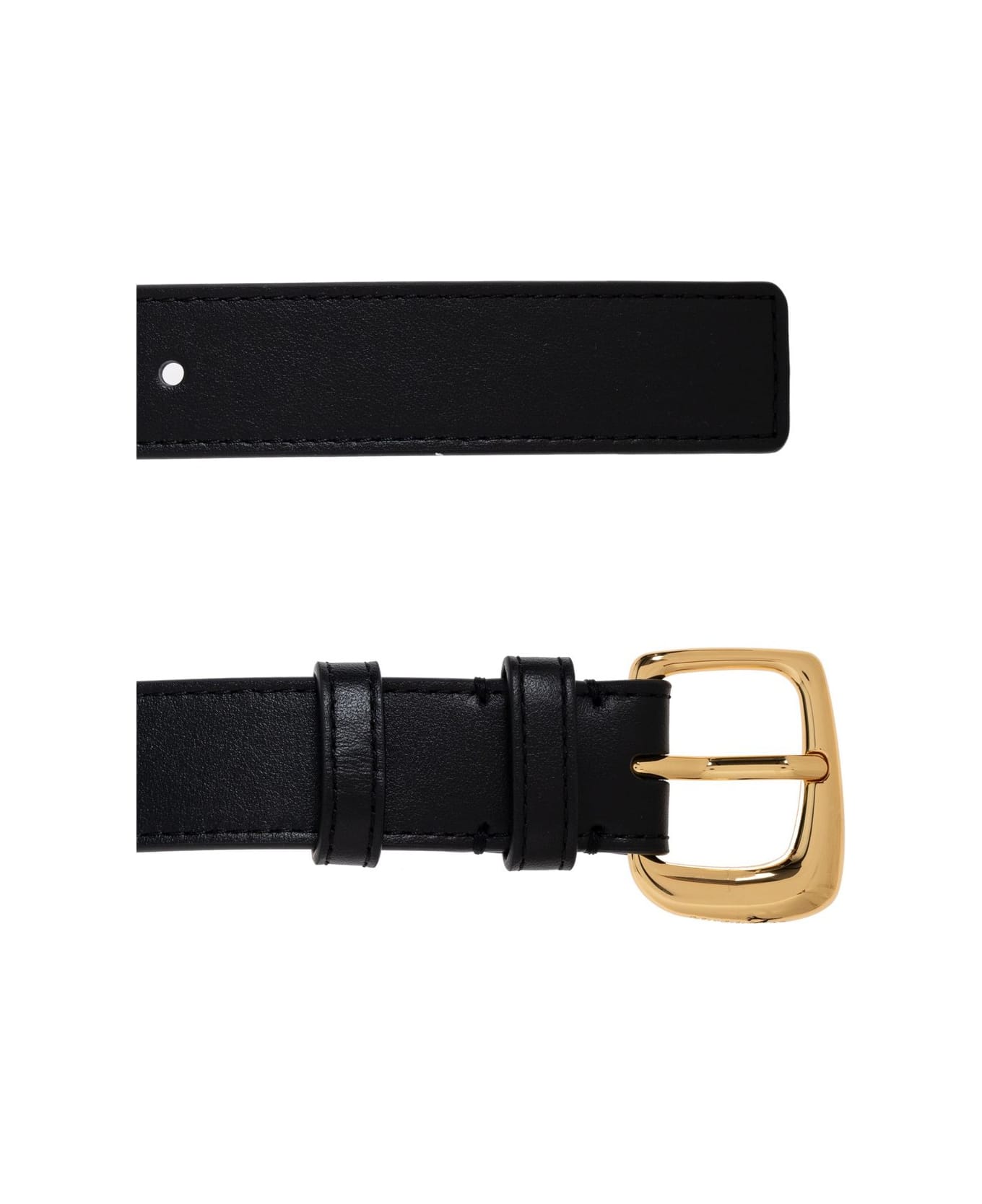 Jacquemus La Ceinture Ovalo J Buckle Belt - Black