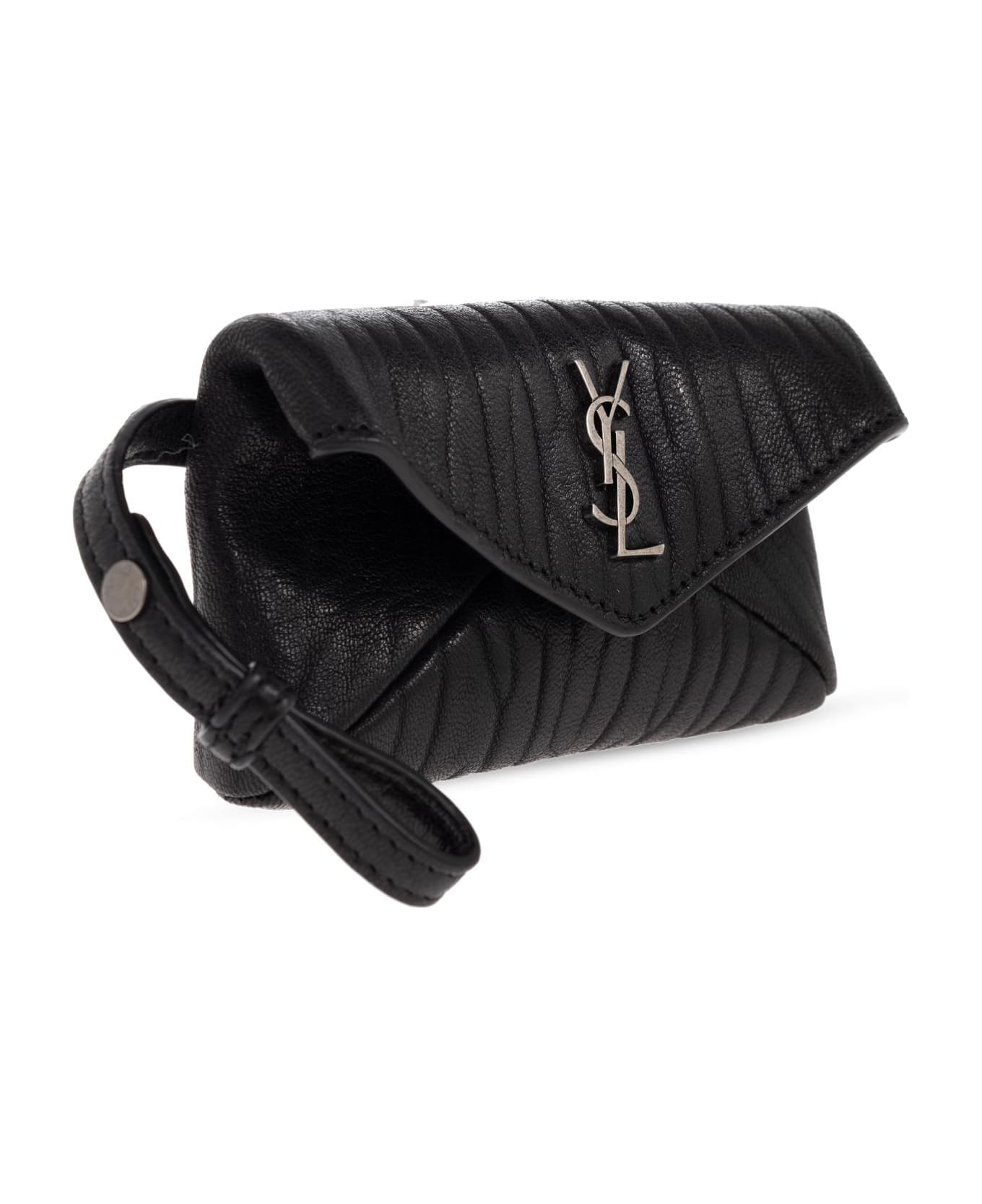 Saint Laurent Lambskin Pouch - BLACK