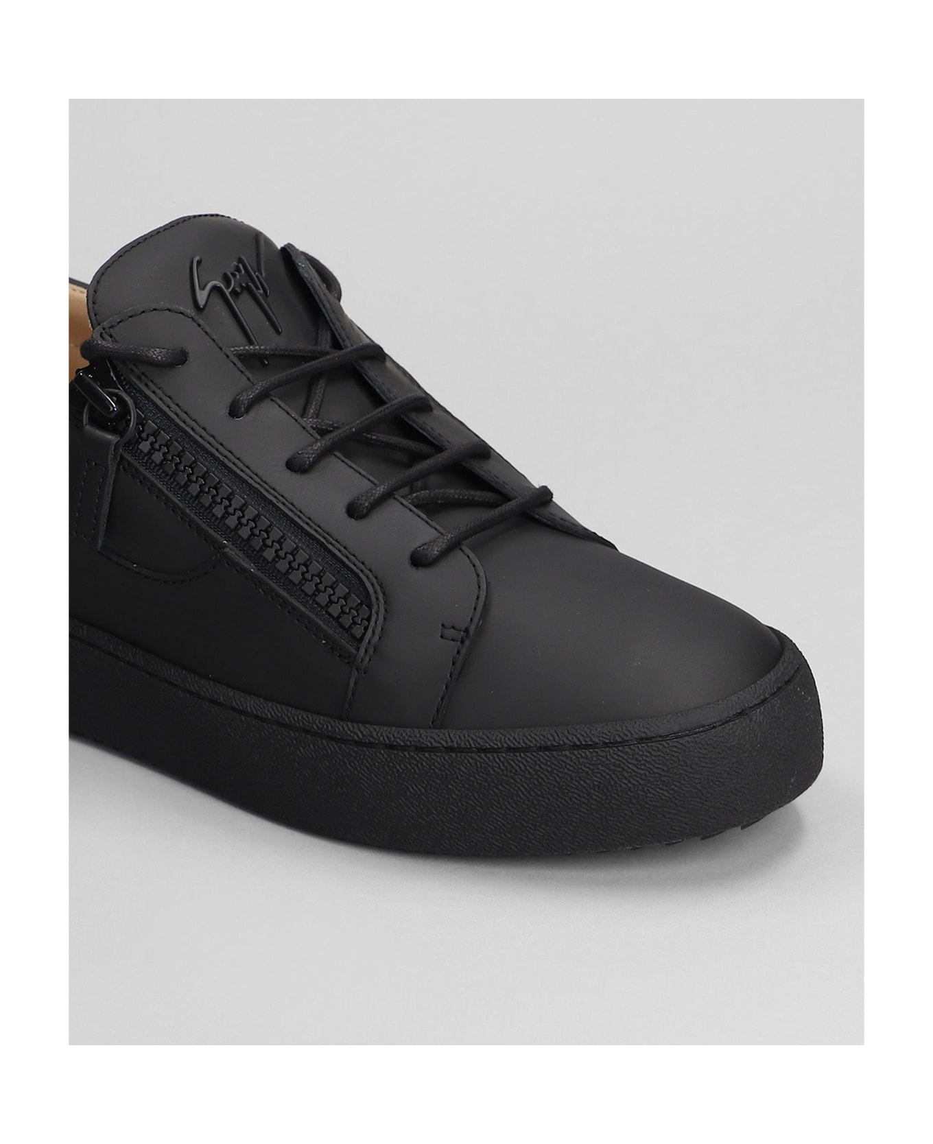 Giuseppe Zanotti A1 Sneakers In Black Leather - black