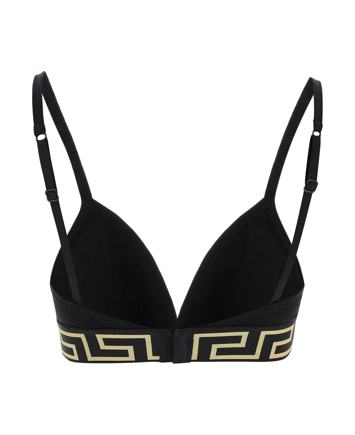 Versace Greca Underwear Bra - Black