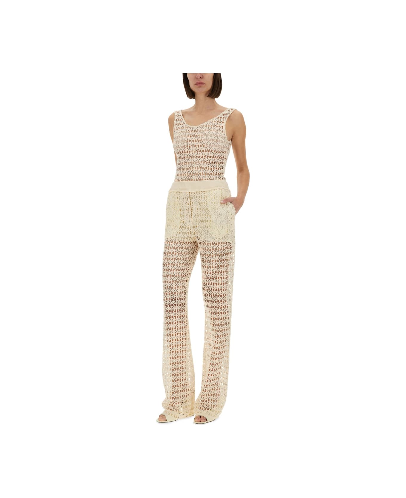 Alysi Macramé Bodysuit - IVORY