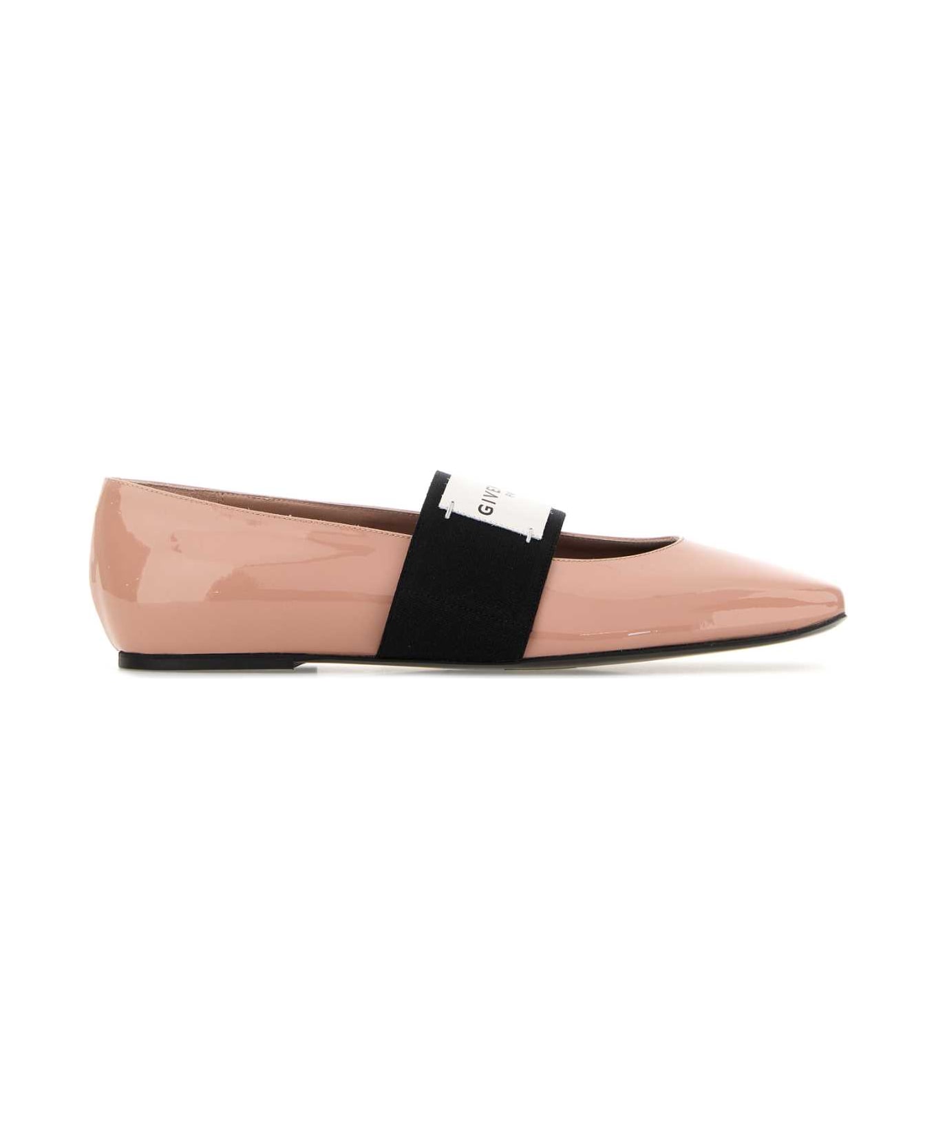 Givenchy Pink Leather Squared Ballerinas - DEEEPRED
