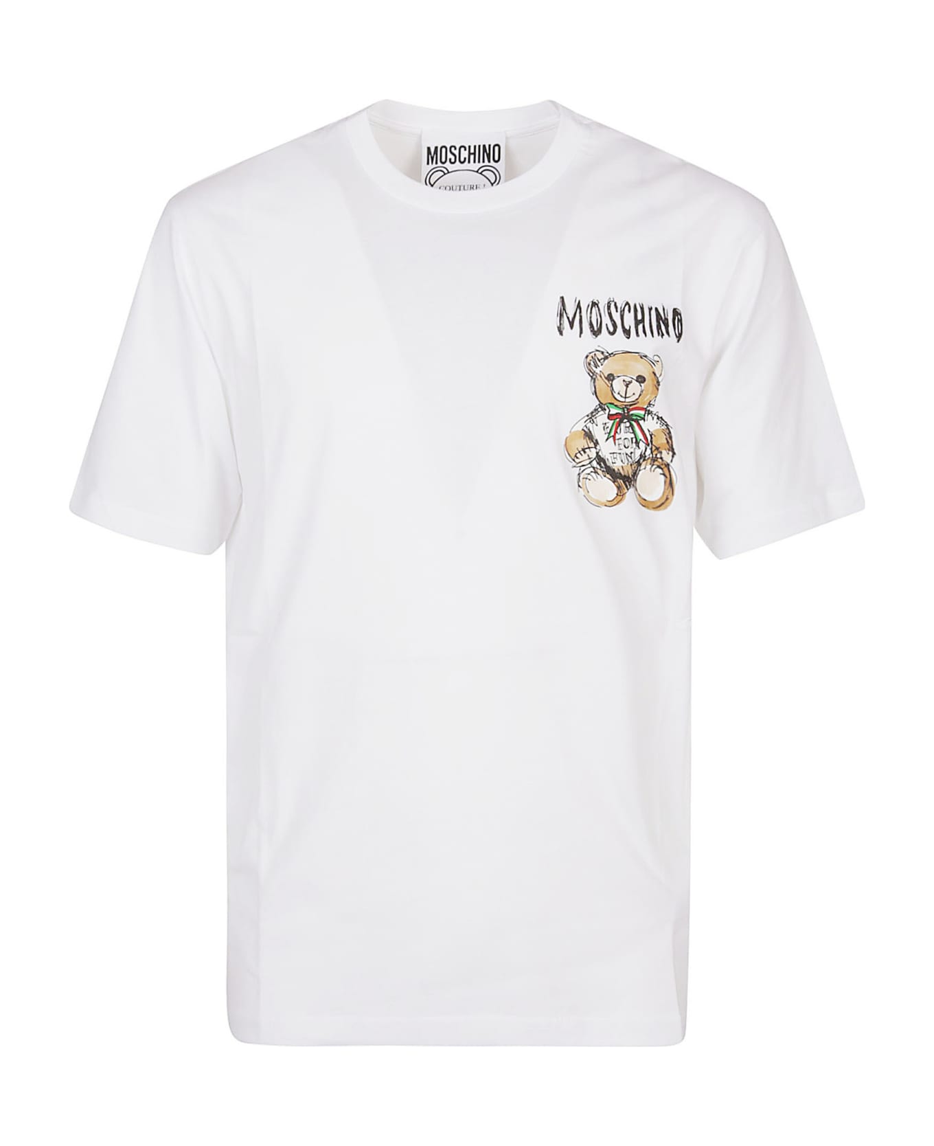 Moschino Drawn Teddy Bear T-shirt - Bianco Fantasia シャツ