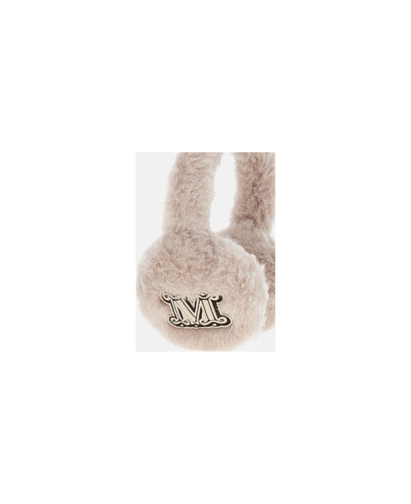 Max Mara Alpaca Wool Teddy Earmuffs - Beige
