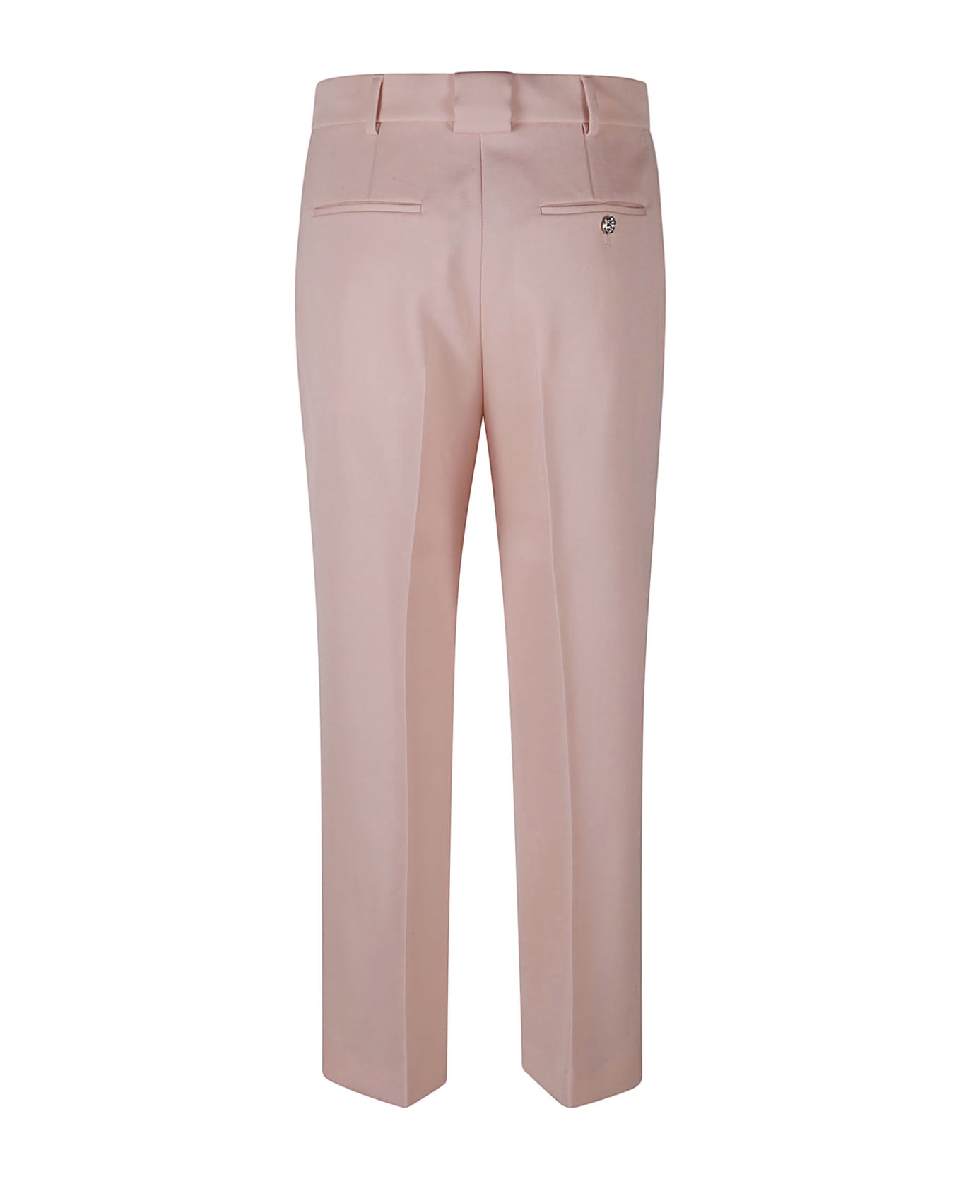 Lanvin Regular Fit Cropped Plain Trousers - Rose ボトムス