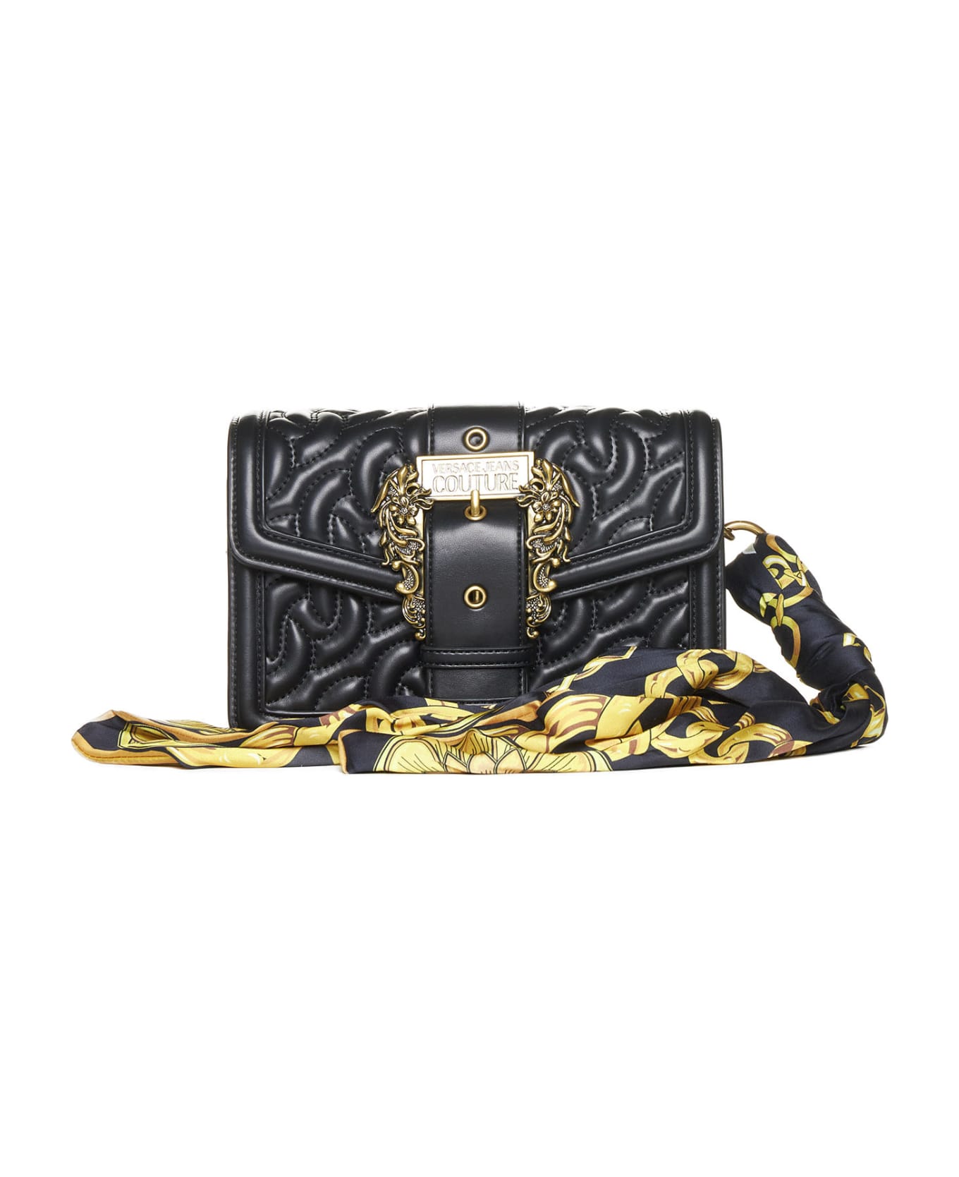 Versace Jeans Couture Drew Baroque Crossbody Bag - Black