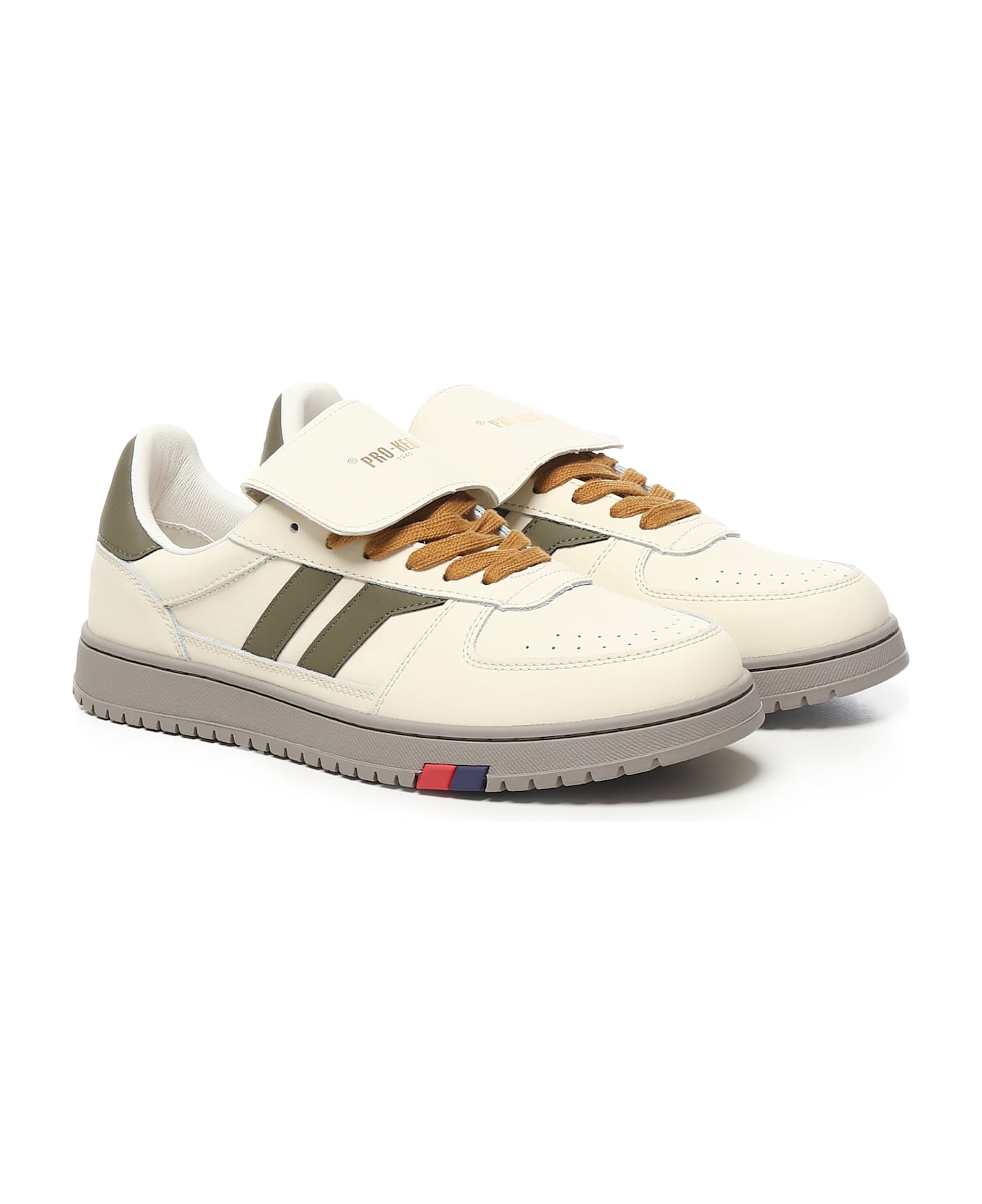 PRO-Keds Field King Sneakers - CREAM/OLIVE GREEN