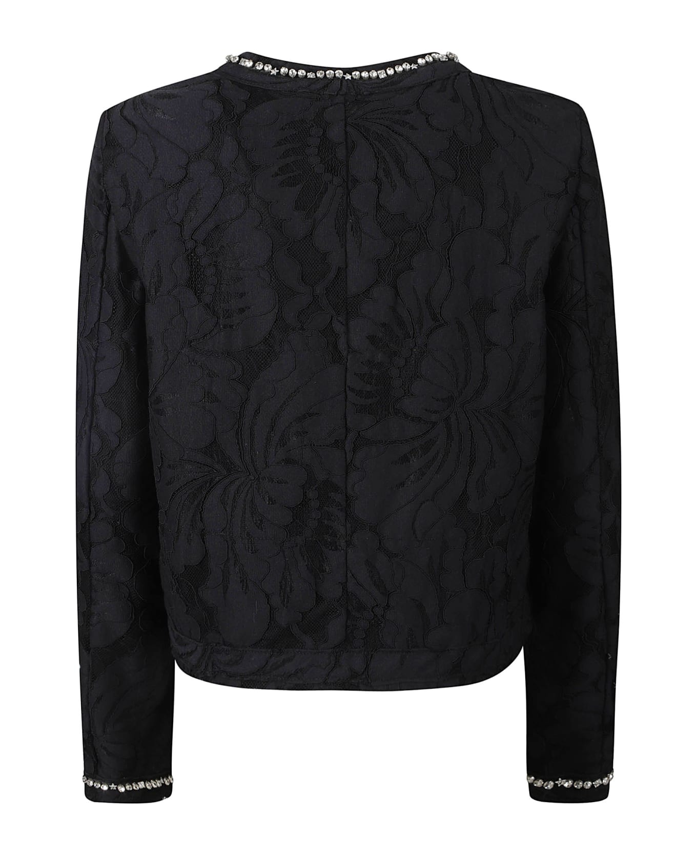 N.21 Floral Embellished Jacket - Black