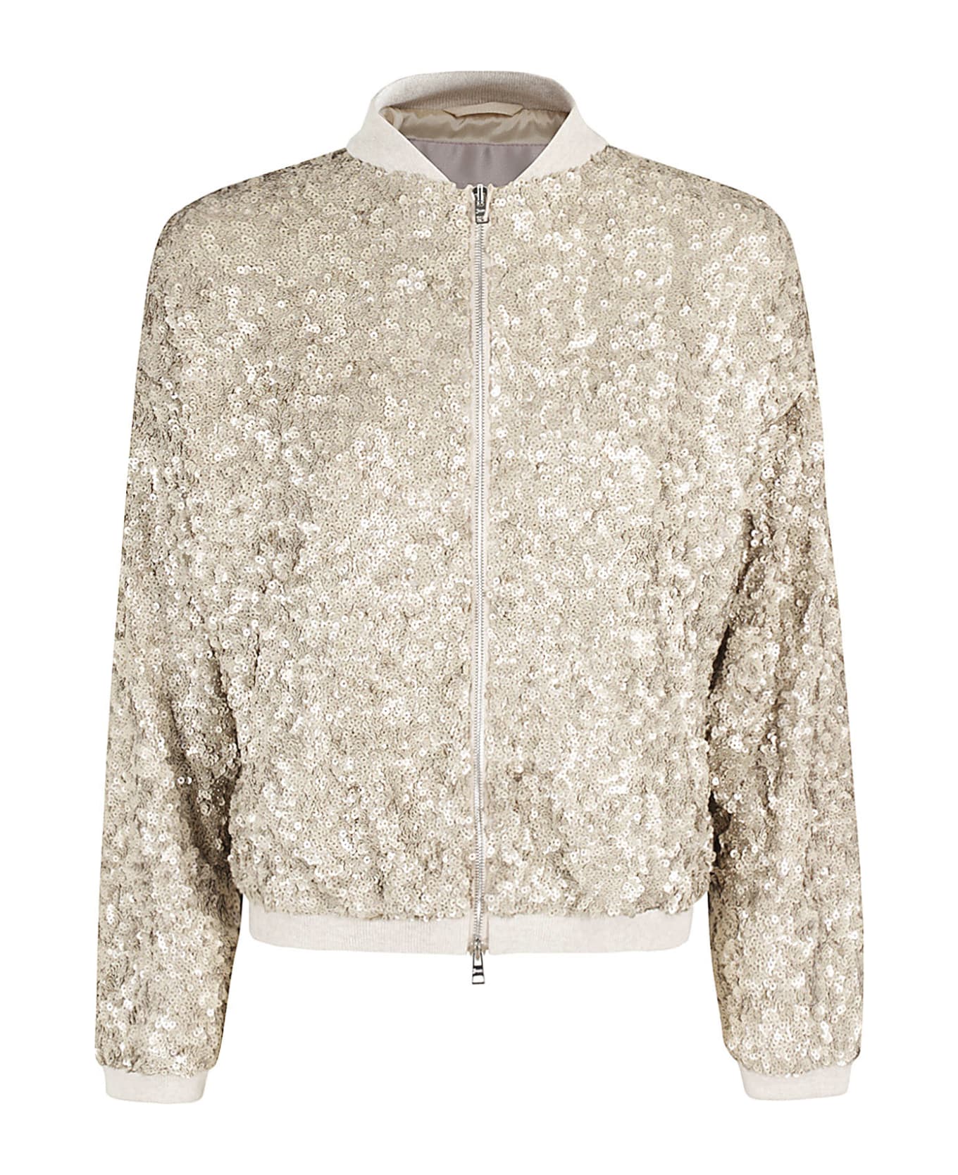 Herno Gold Sequin Bomber