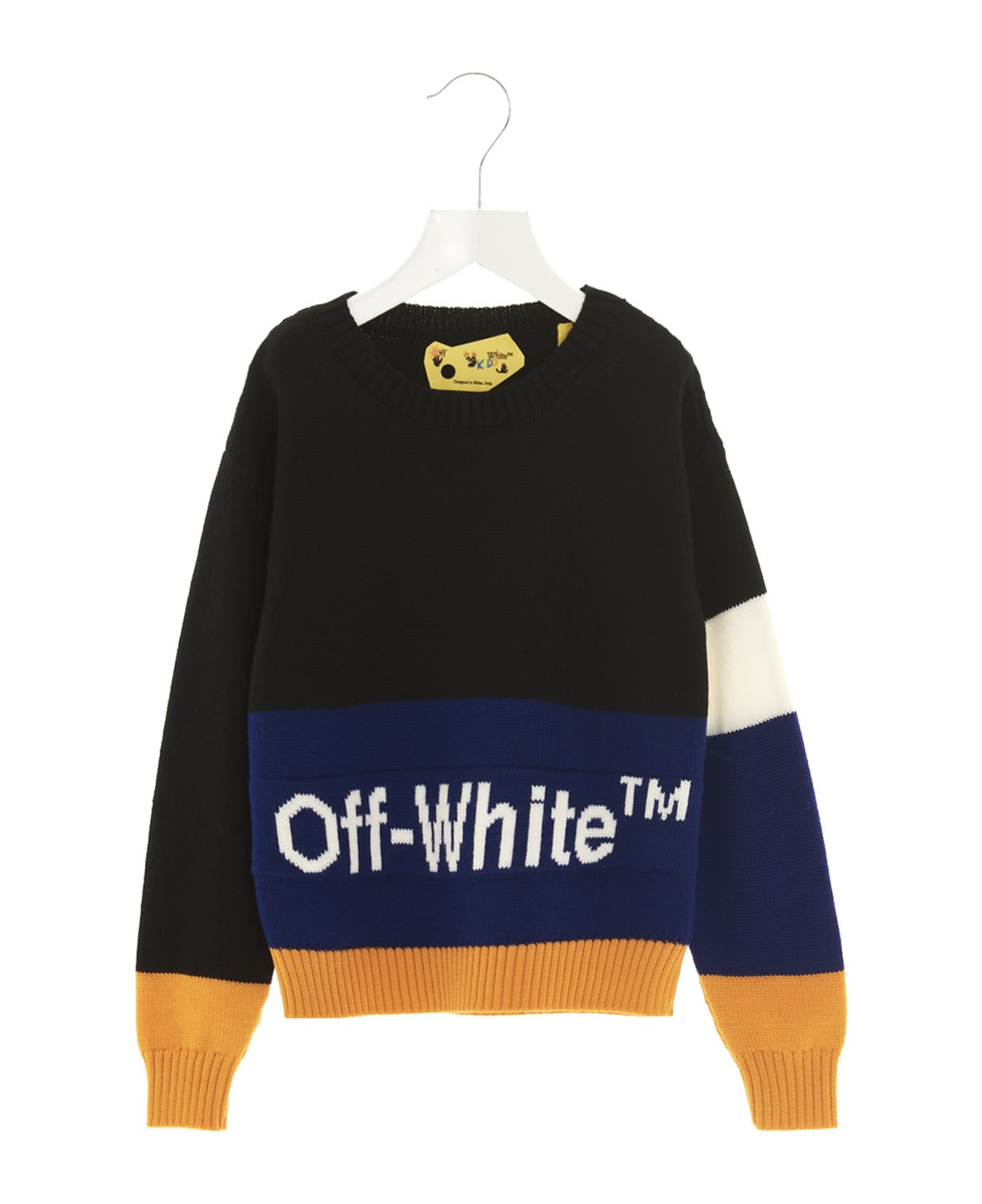 Off-White Logo Colorblock Sweater - Multicolor
