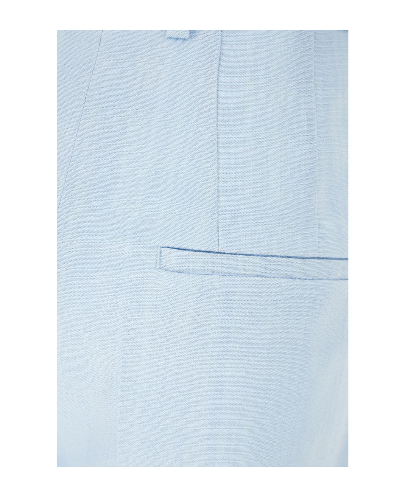 Casablanca Pastel Light Blue Viscose Blend Pants - LIGHT BLUE