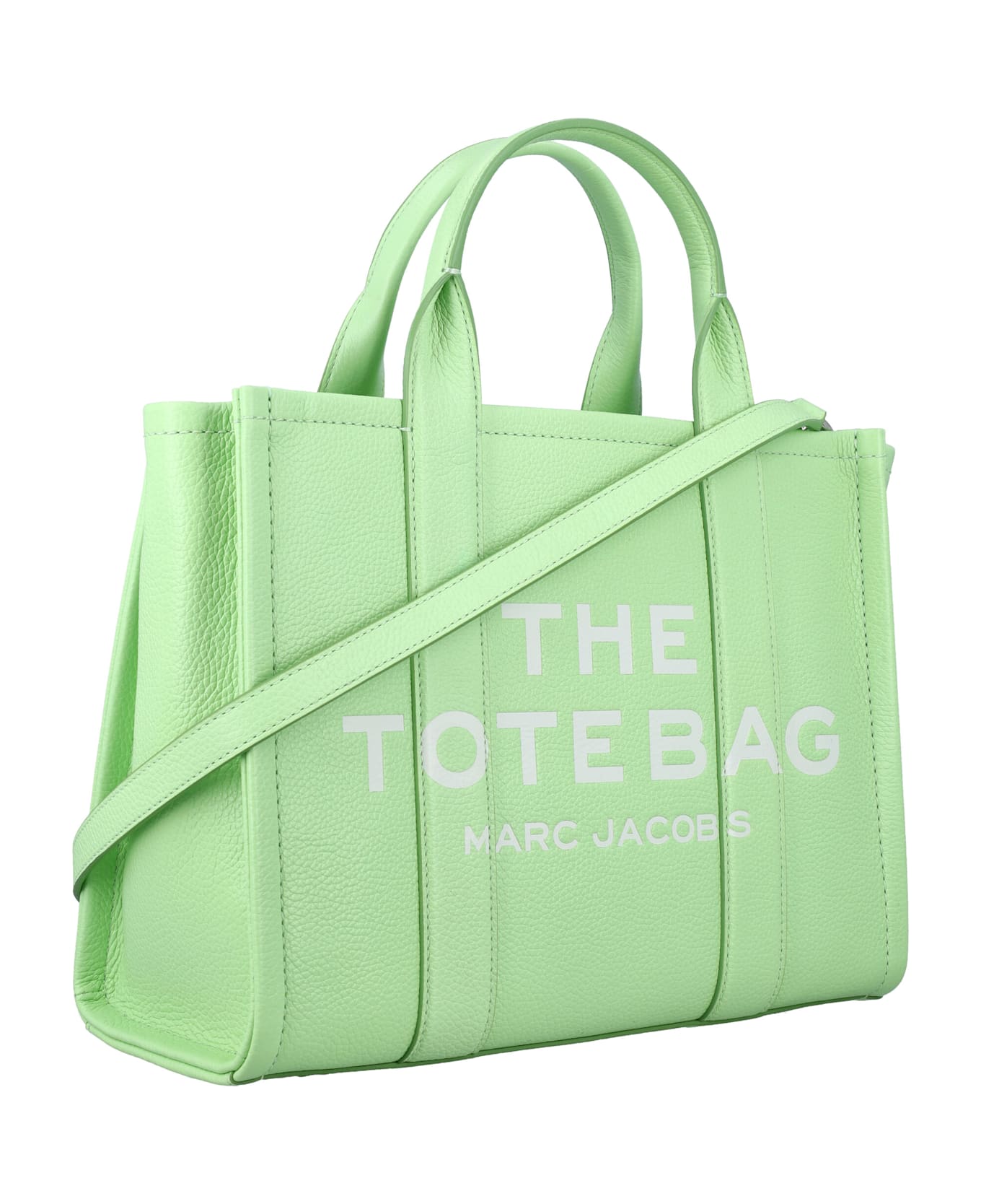 Marc Jacobs The Leather Medium Tote Bag - PAPERMINT