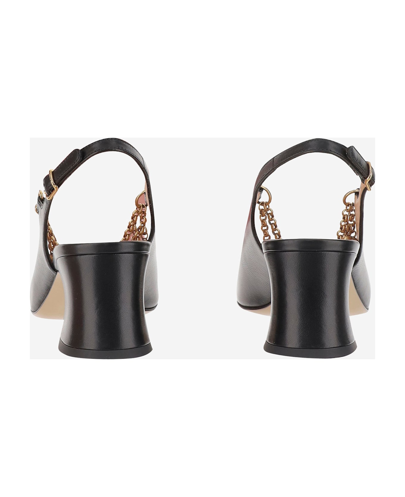 Chloé Charms Slingback Pumps - Black