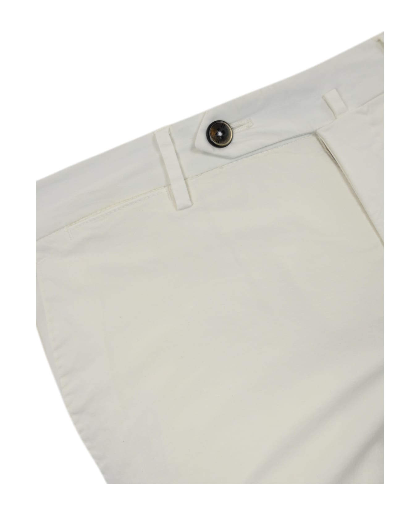 PT Torino S-slim Gabardine Trousers - Bianco lana
