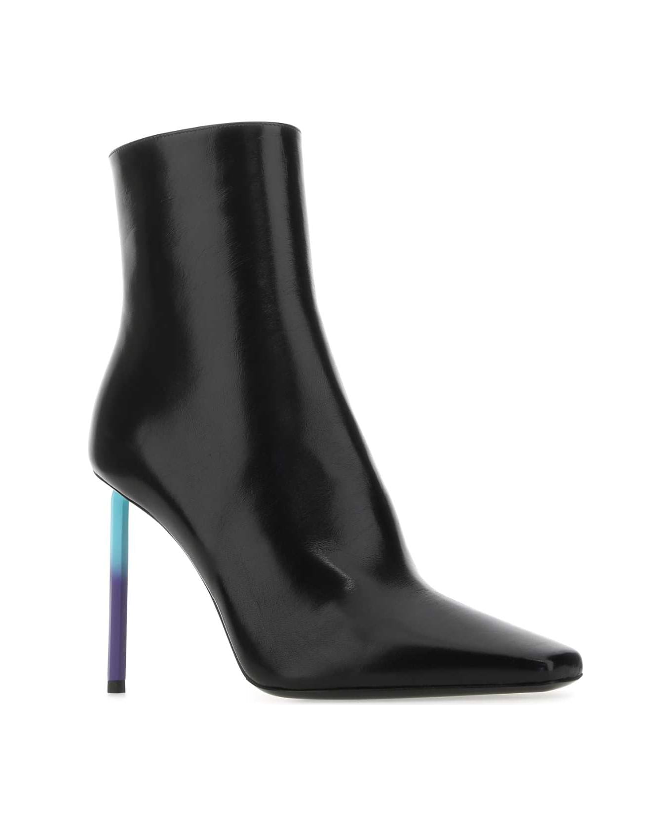 Off-White Black Nappa Leather Allen Ankle Boots - 1045