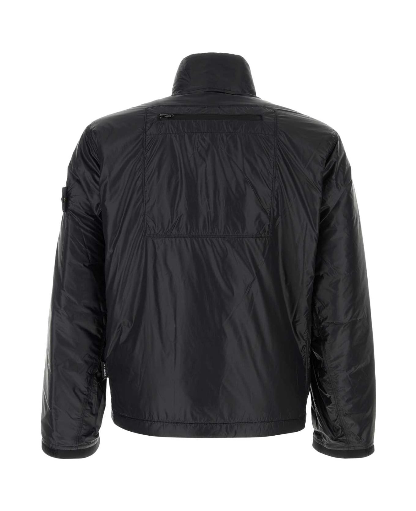 Stone Island Black Nylon Padded Jacket - BLACK