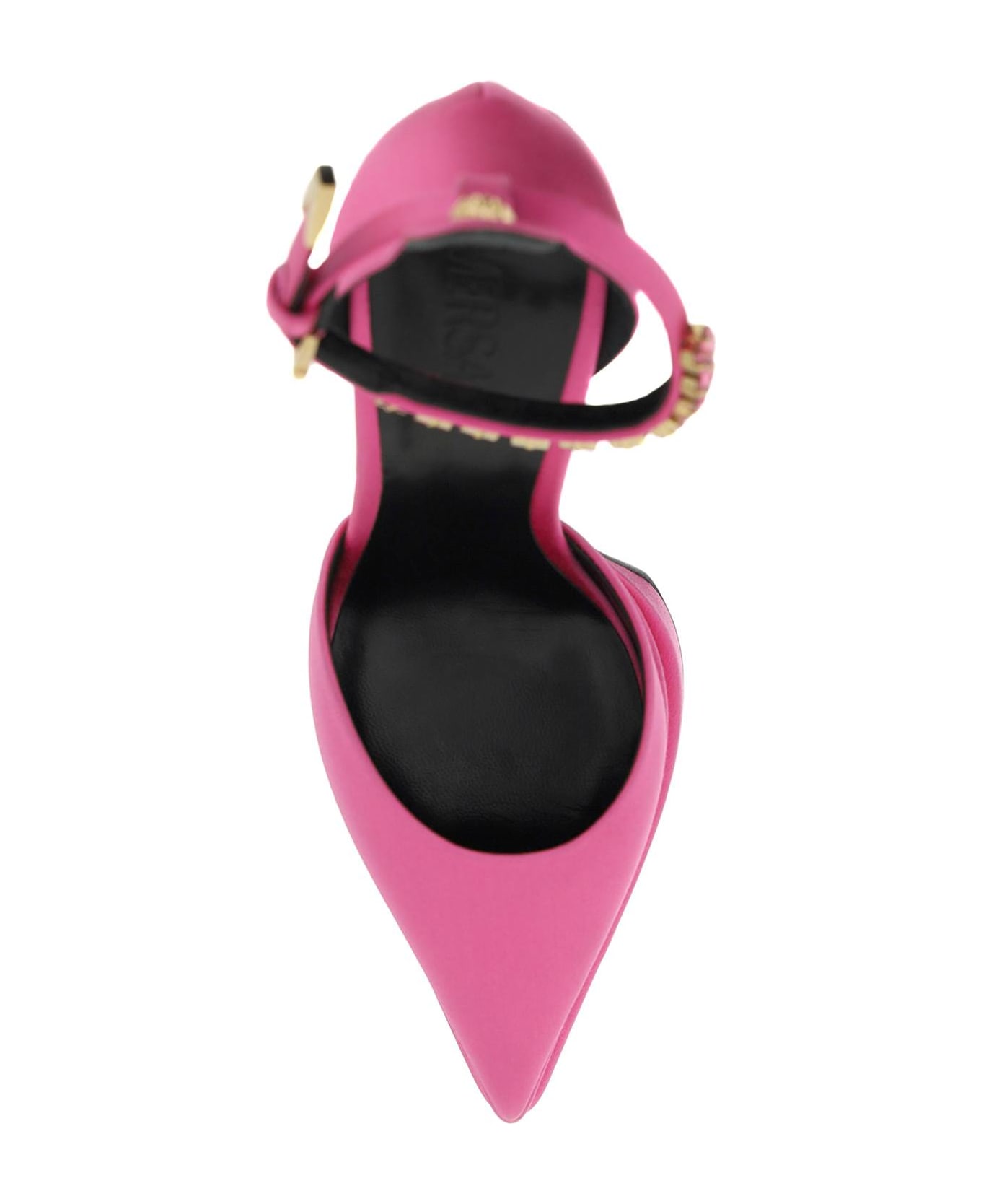 Versace Silk Satin Pumps - Pink
