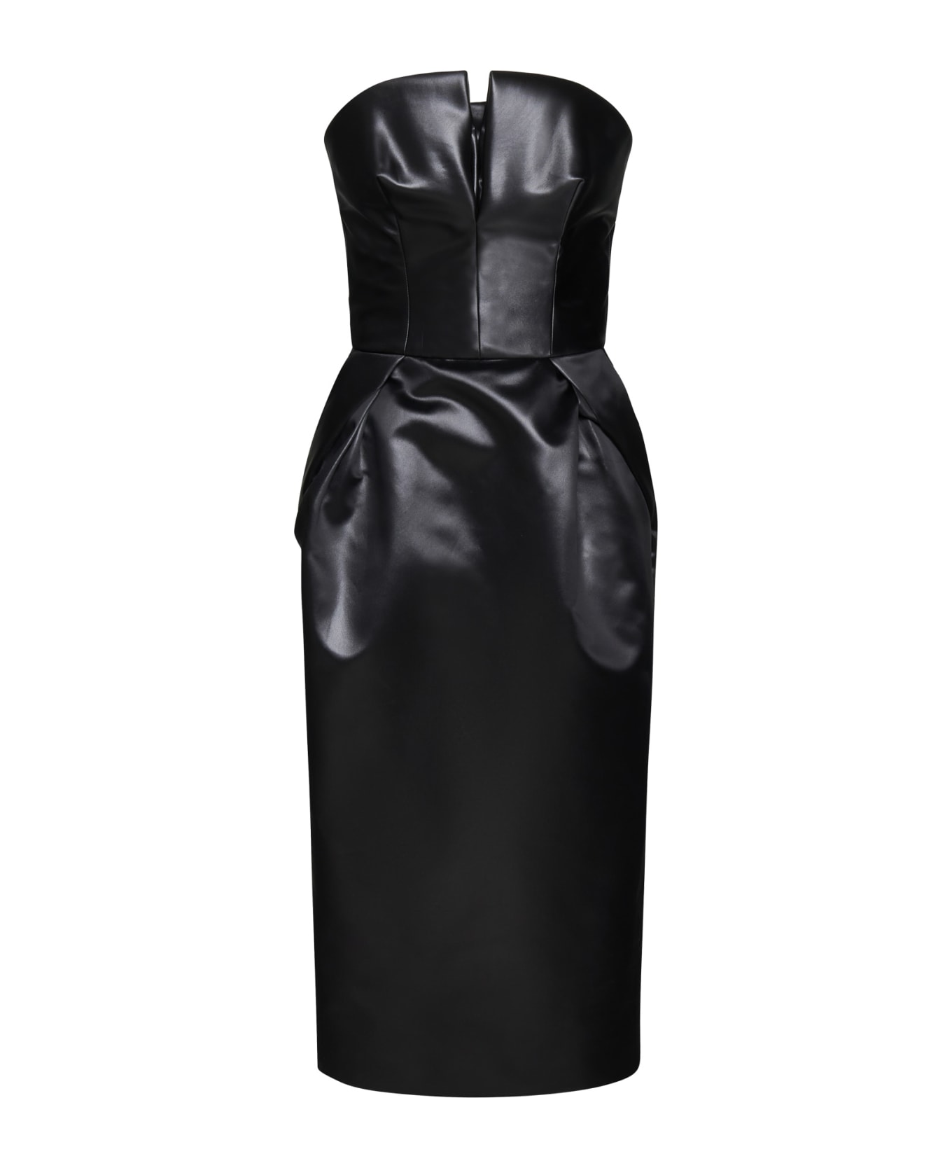 Maison Margiela Back Sleeveless Bustier Midi Dress - Black