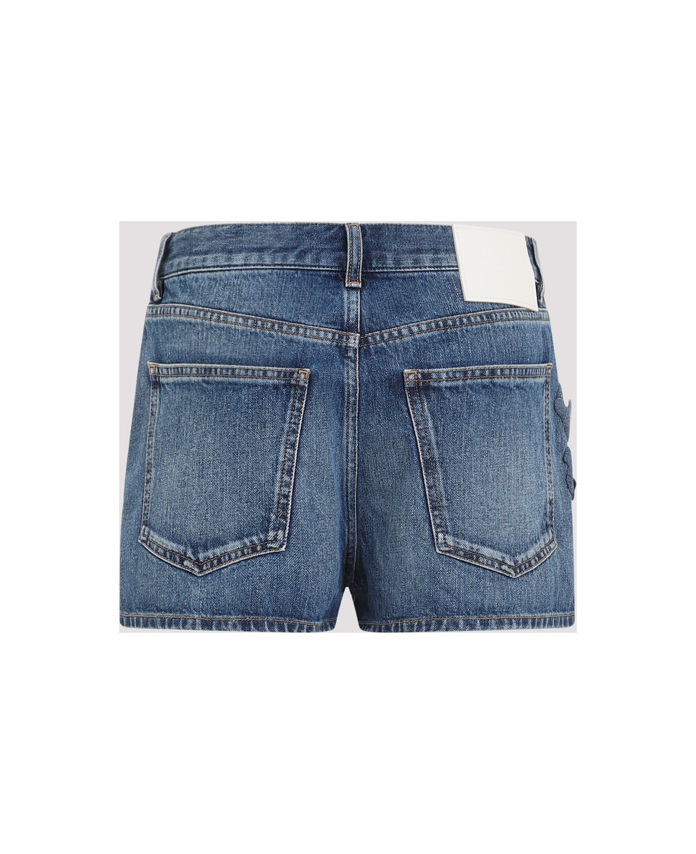 Valentino Ricamo Shorts - Medium Blue Denim