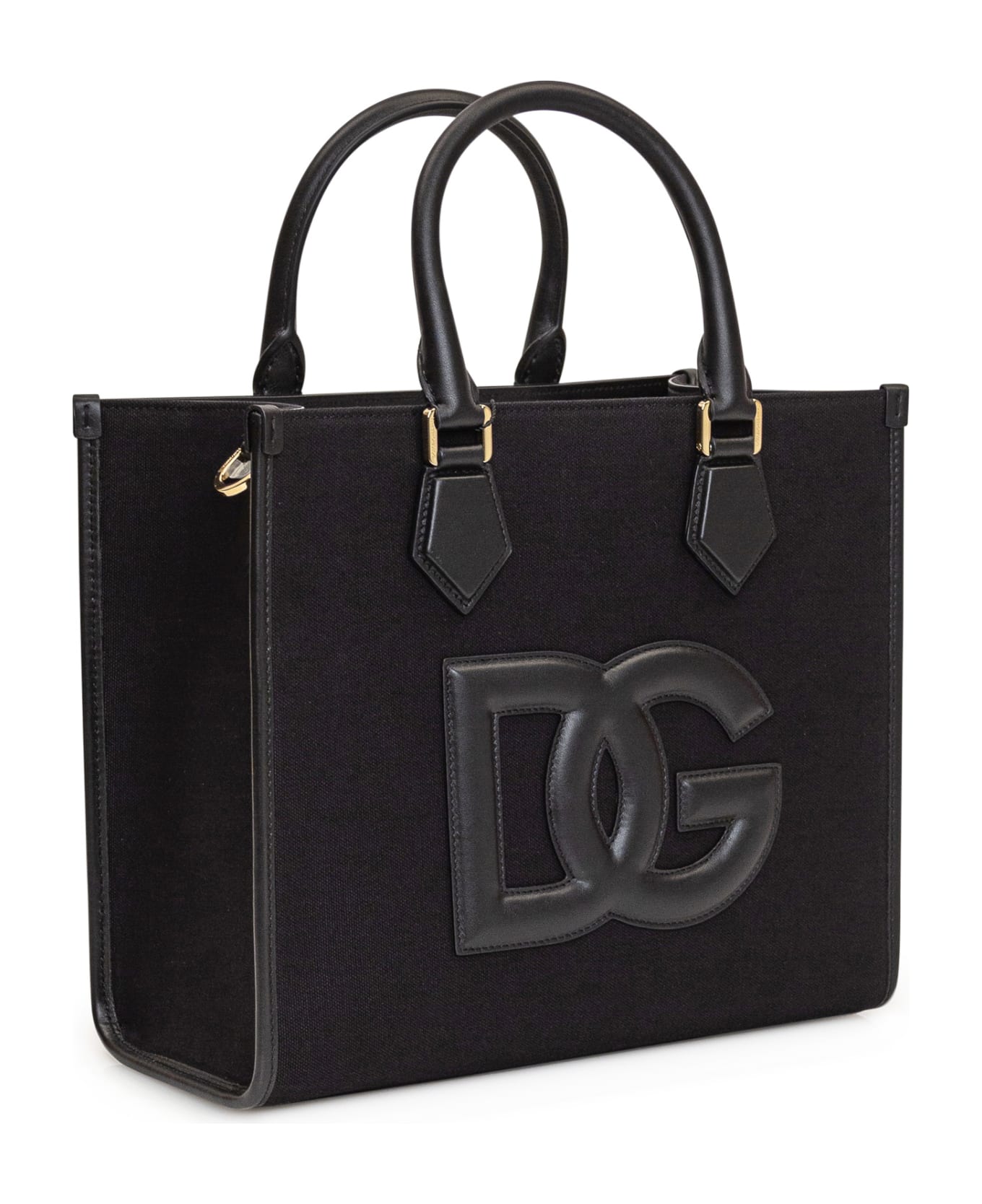 Dolce & Gabbana Shopping Bag With Logo - NERO