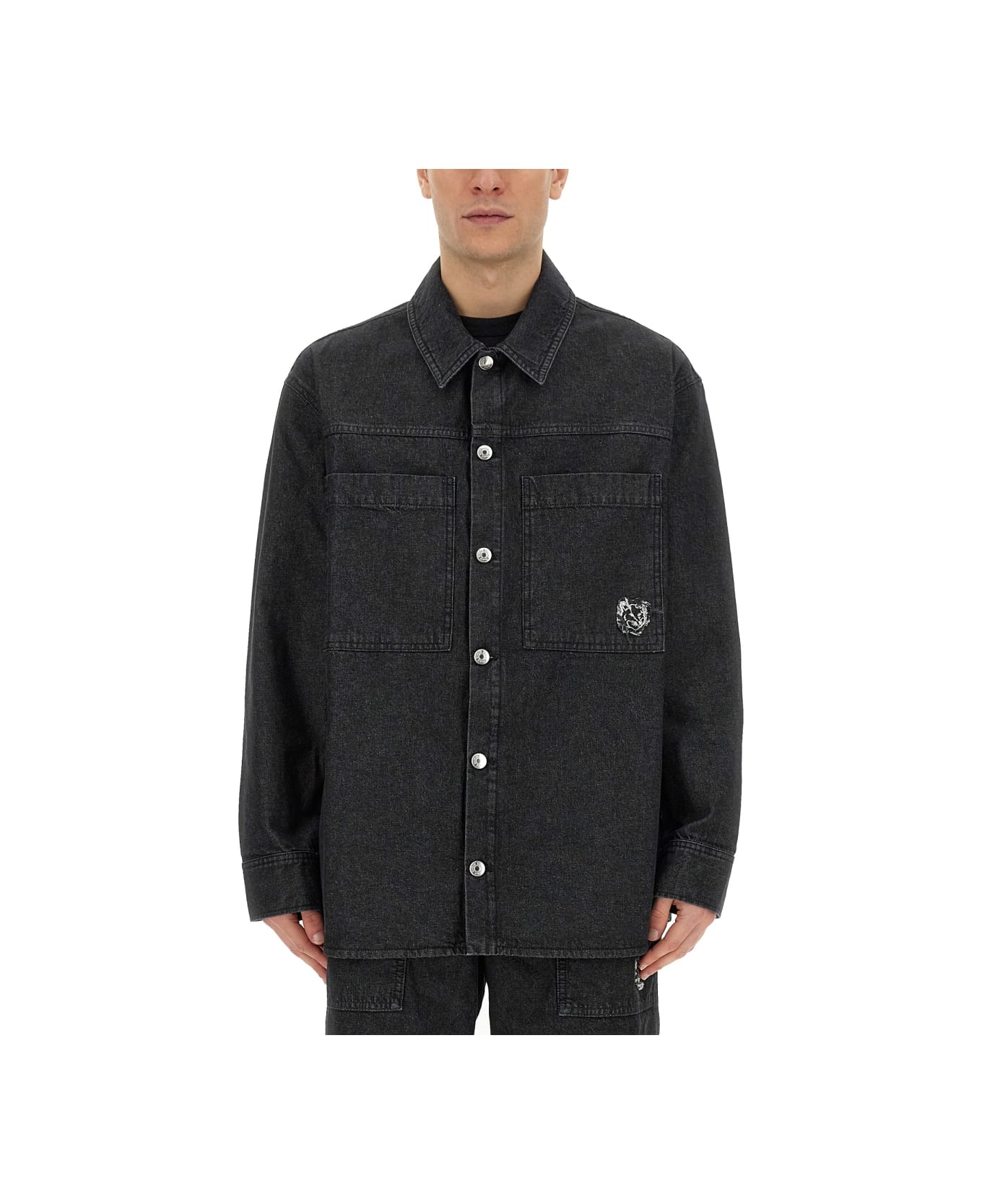 Maison Kitsuné Workwear Shirt - BLACK シャツ